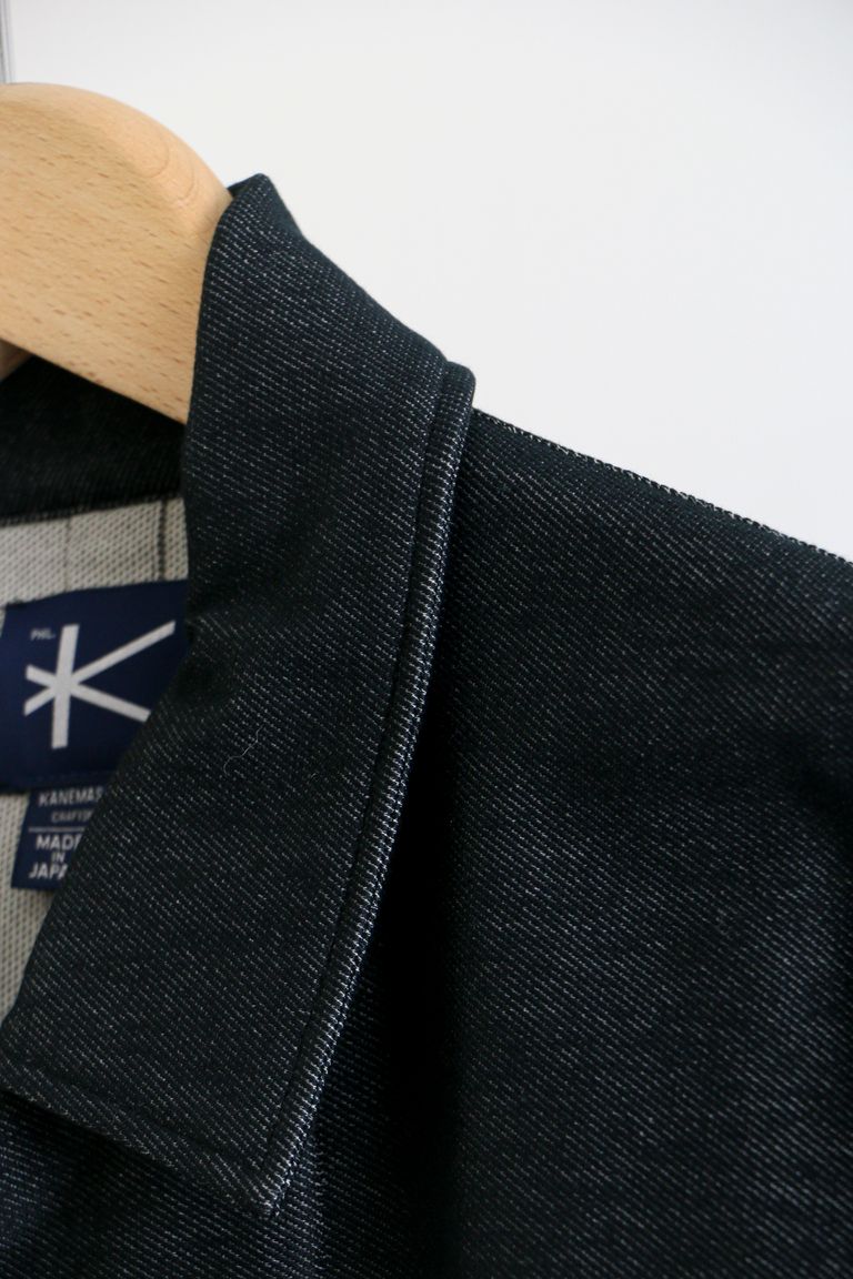 KANEMASA PHIL. - Piece Dyeing Denim Coverall NAVY BLACK 