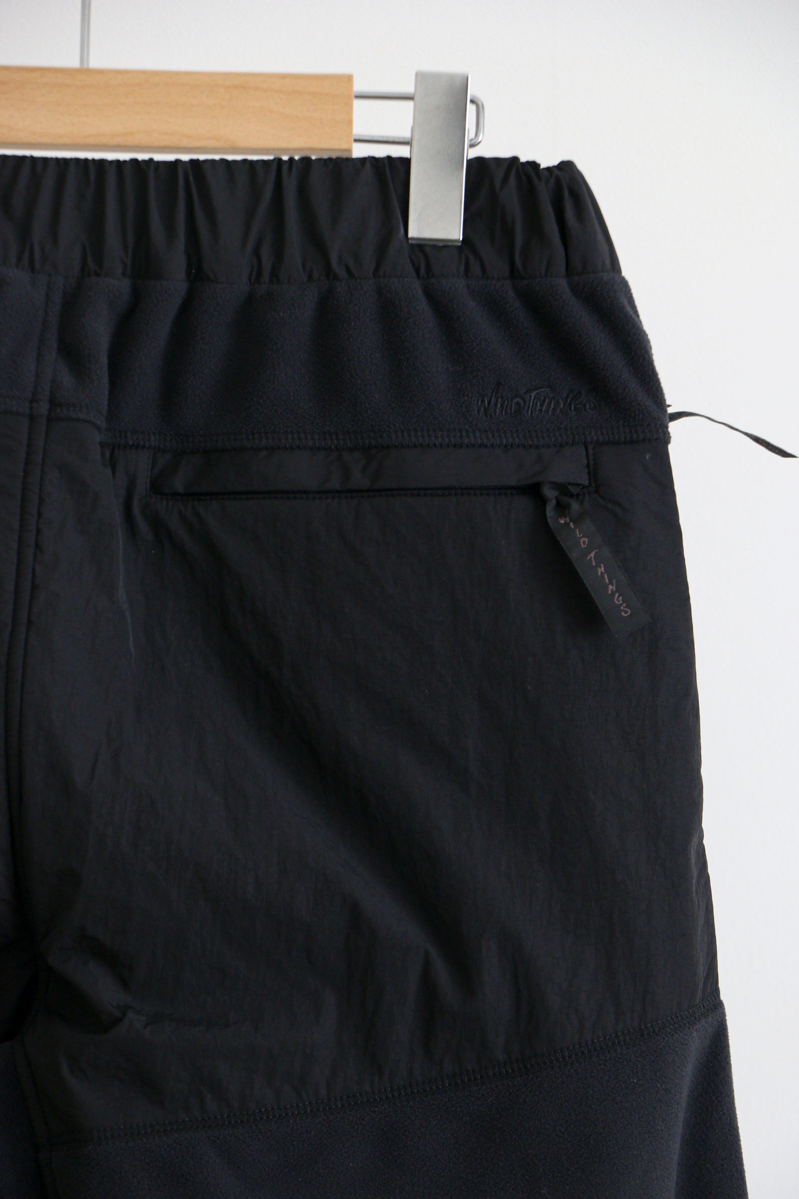 WILD THINGS - POLARTEC Wind Pro COMFY PANTS / BLACK / フリース