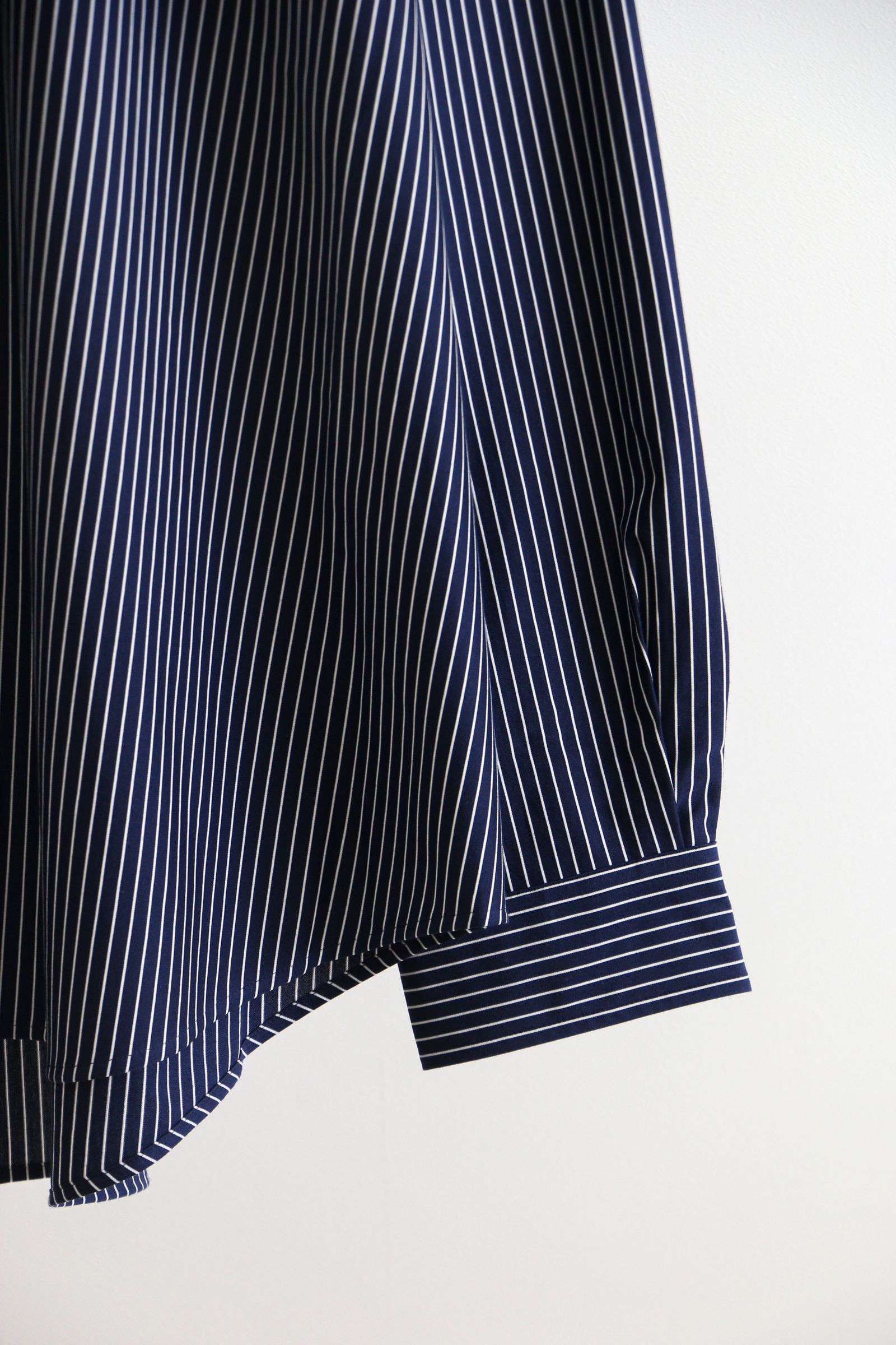 KANEMASA PHIL. - Pencil Stripe Dress Jersey Shirt / NAVY SP KANEMASA PHIL. - Pencil Stripe Dress Jersey Shirt / NAVY SP