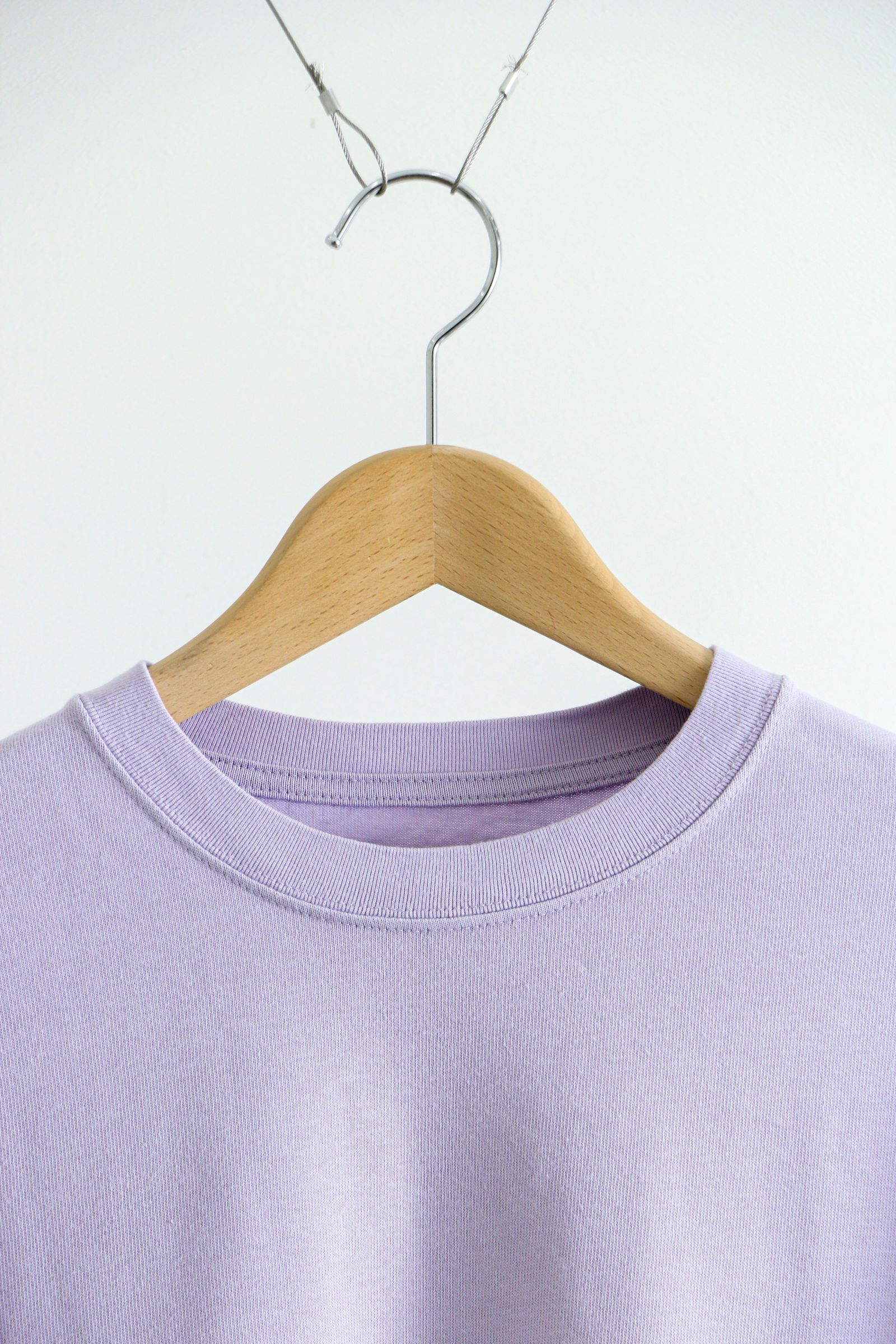 EVCON - WIDE L/S T-SHIRT LAVENDER / ワイドシルエット / ロング