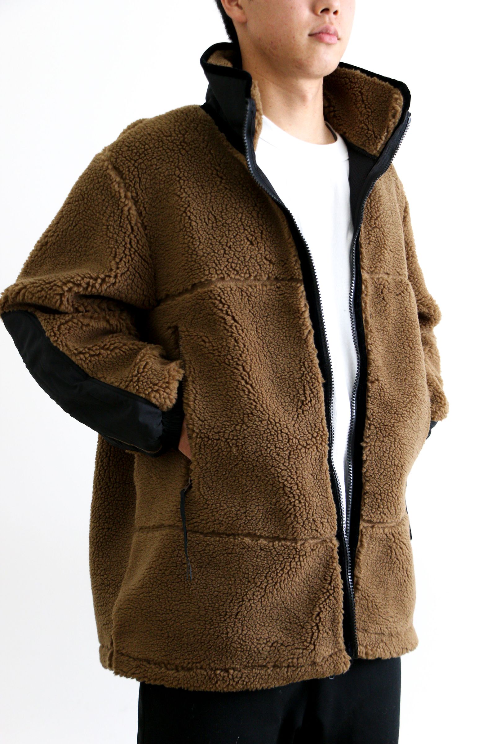 BOA OVER JACKET Smoke Brown - M