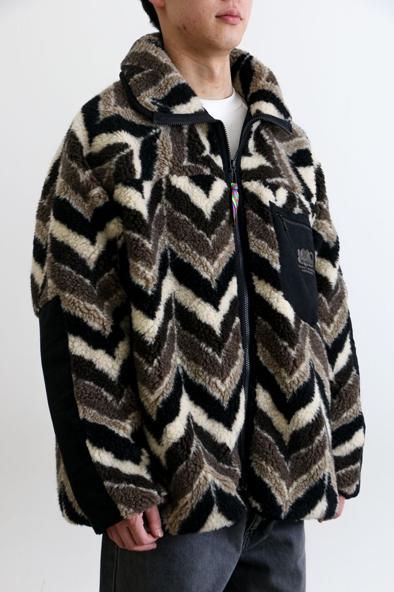 is-ness - is-ness Y(dot) BY NORDISK THM FLEECE JACKET REPEATING  