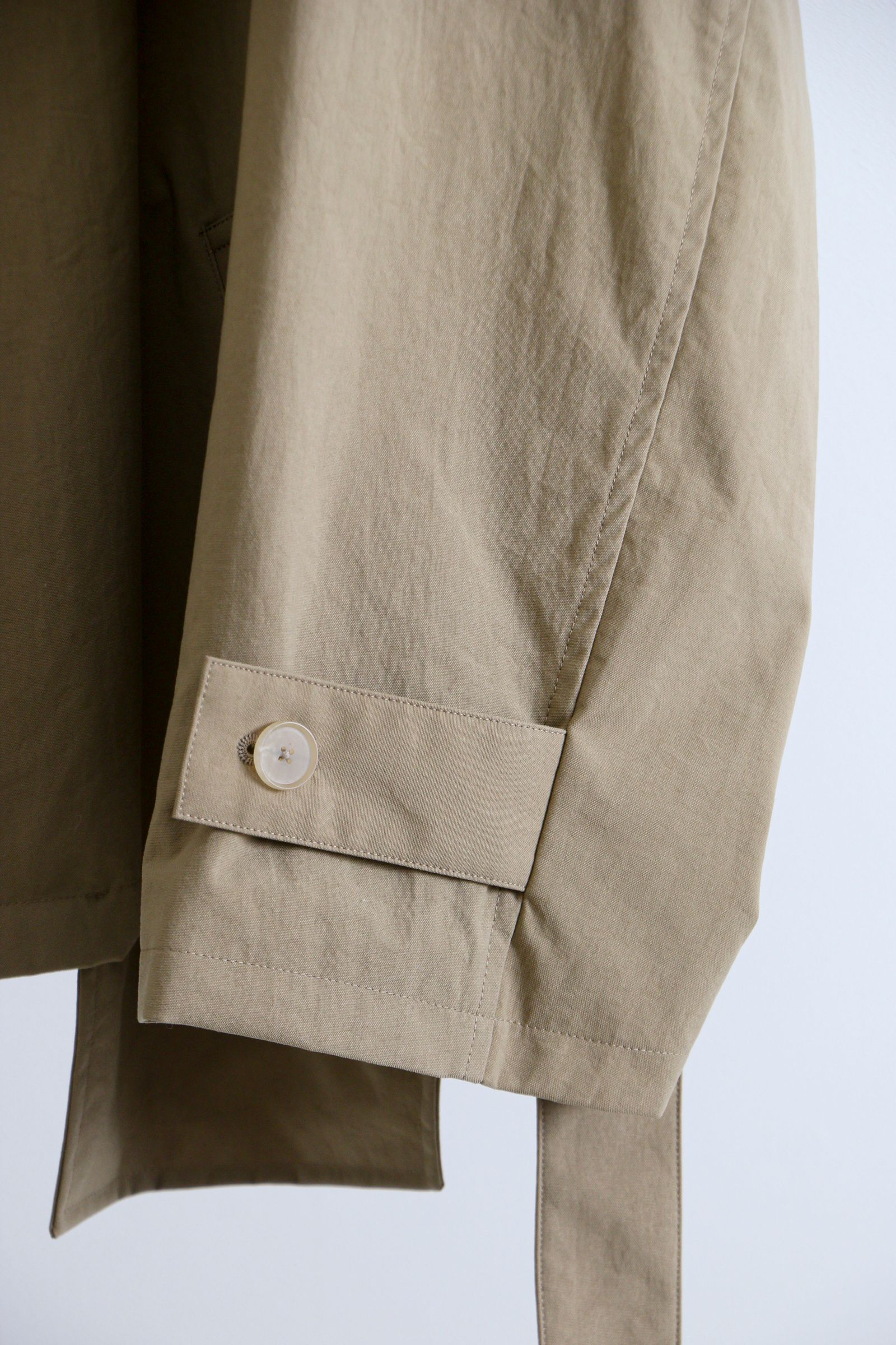 Blanc YM - Blanc YM Short Trence Coat Dull Beige / ショート Blanc YM - Blanc YM Short Trence Coat Dull Beige / ショート