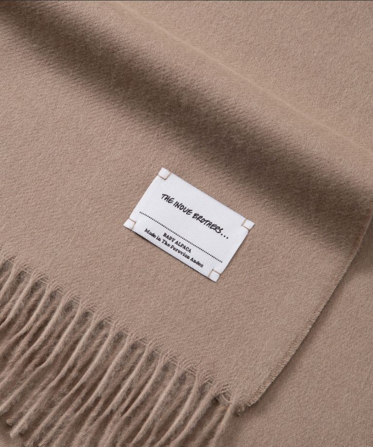 THE INOUE BROTHERS - Brushed Scarf Light Grey / マフラー / グレー / アルパカ / ユニセックス  | koko