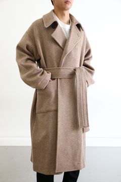 ATHA - DOUBLE MELTON FLUFFY MAXI COAT Fawn | koko