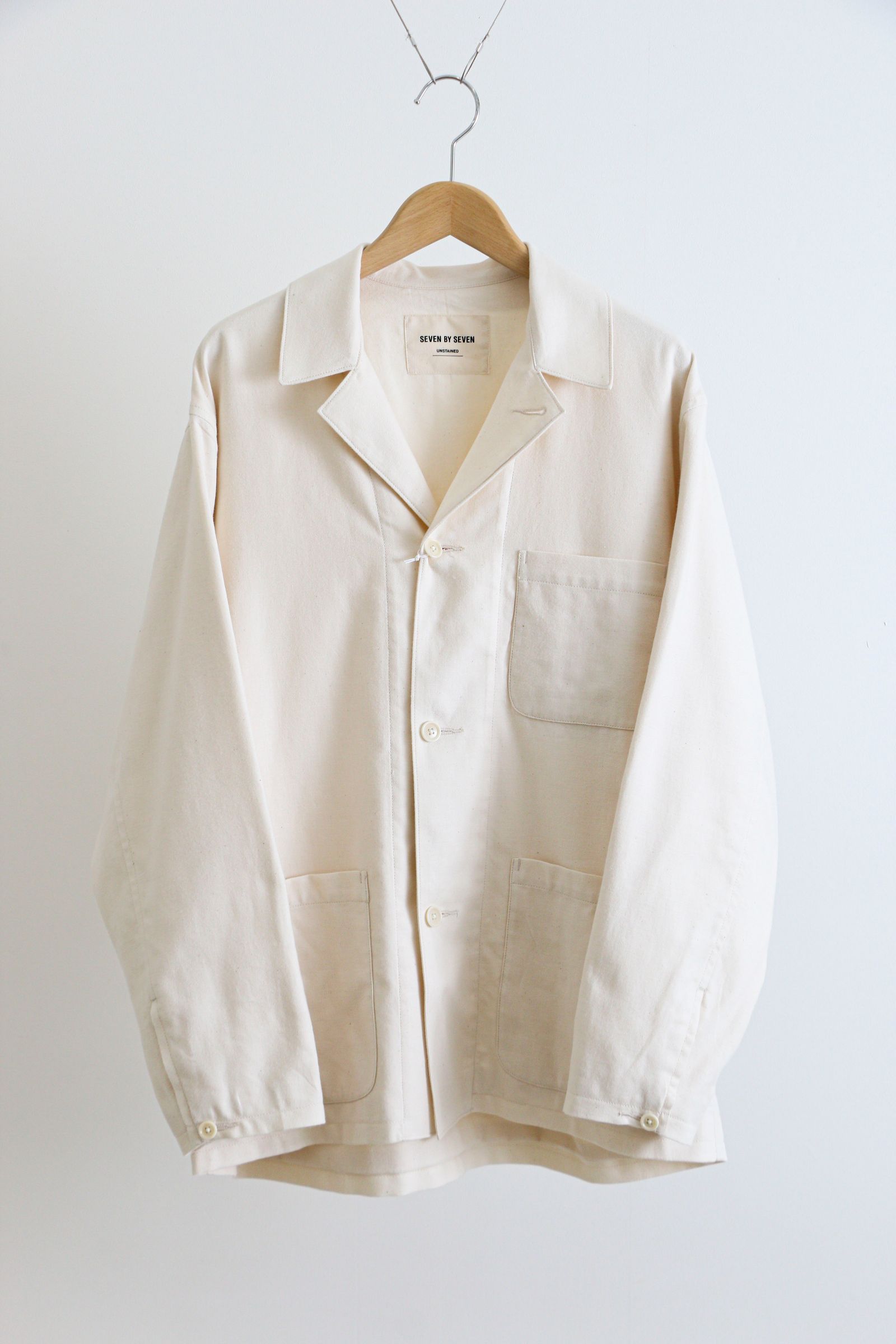 SEVEN BY SEVEN - COVERALL JACKET - Unstained Organic Cotton