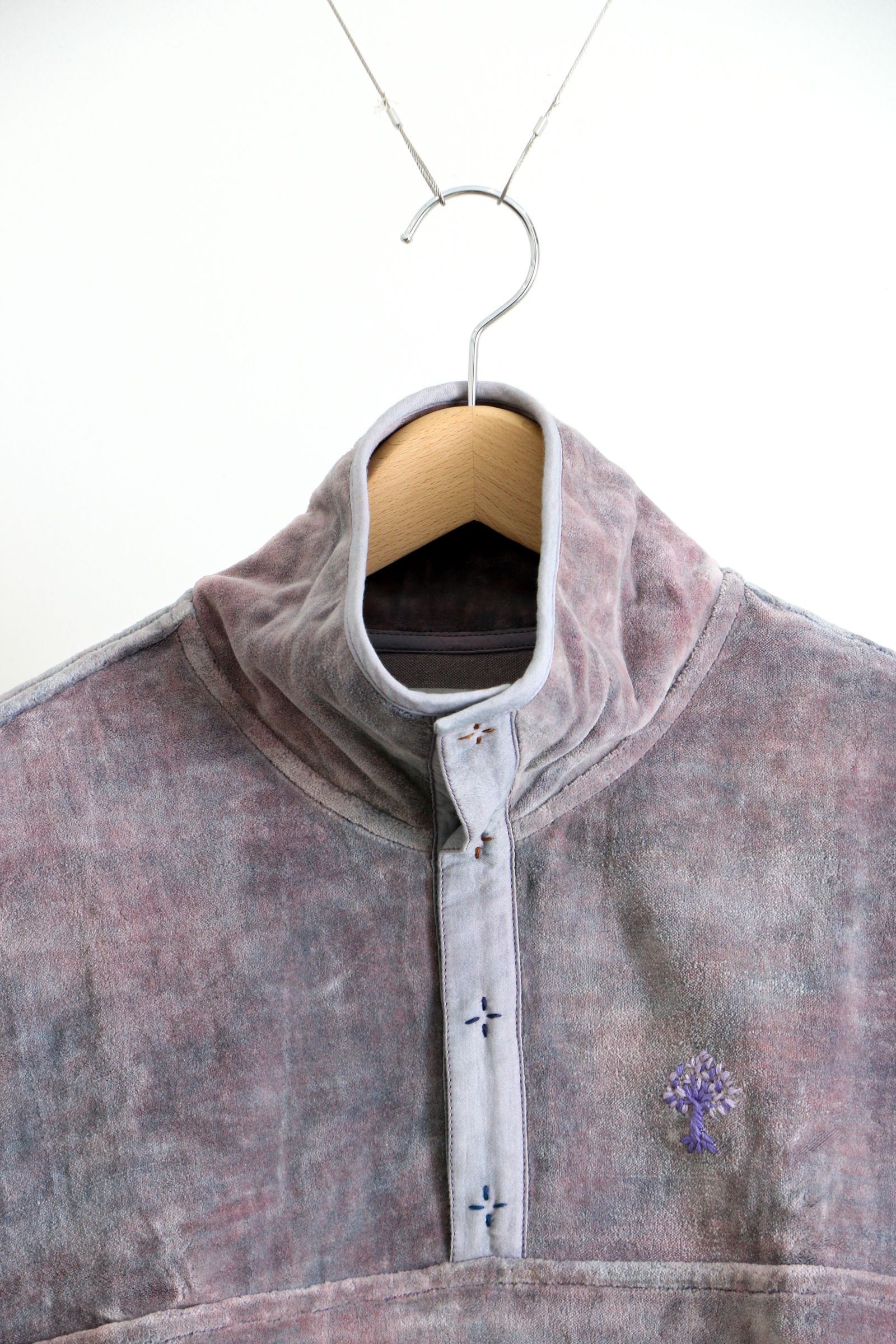 STORY mfg. - Story mfg. Polite Pullover - Purple Velvet / コットン