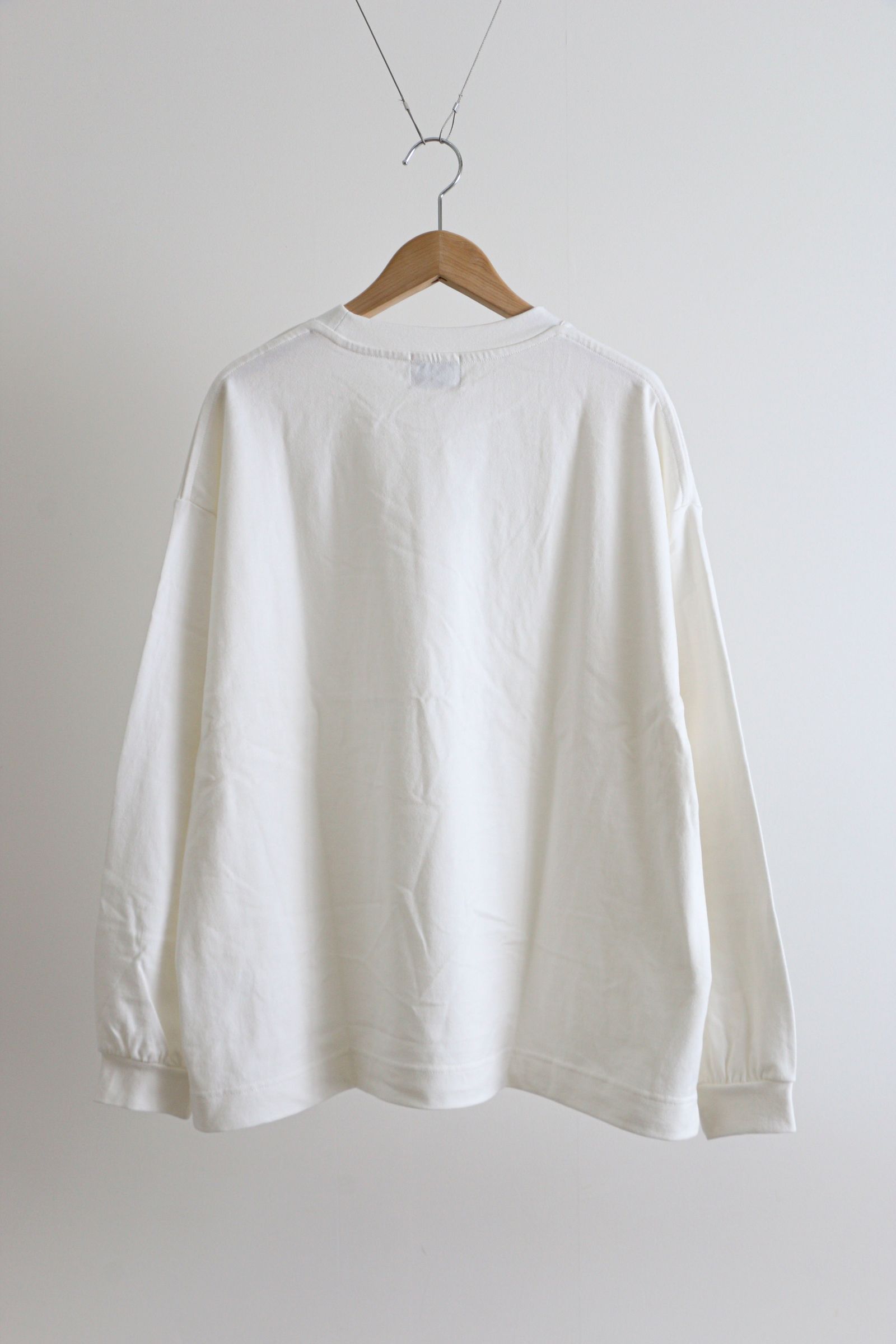 WIDE L/S T-SHIRT WHITE / ワイドシルエット / ロングスリーブTシャツ - 2