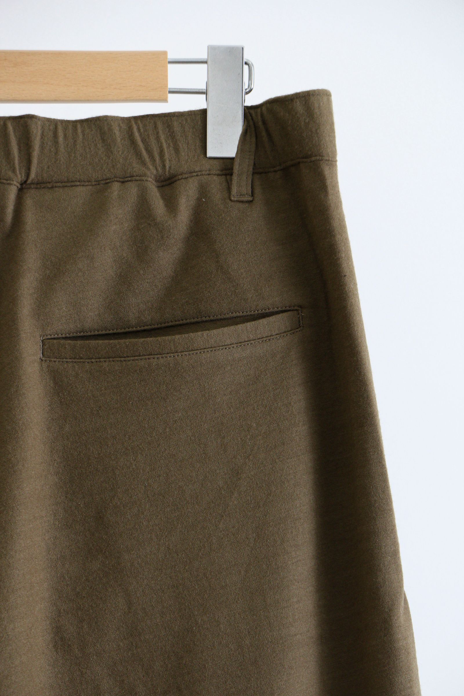 KANEMASA PHIL. - High Gauge Milled Wool Easy Slacks KHAKI / ウール 