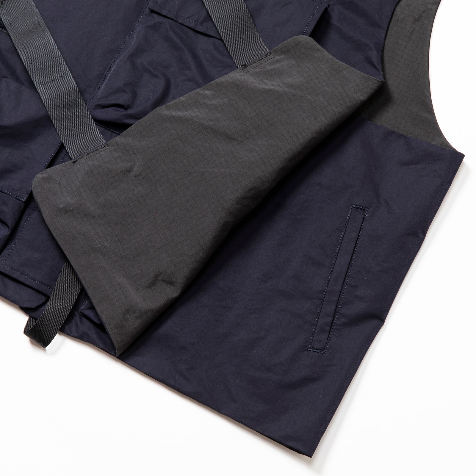 meanswhile - CRISP NYLON BODY ARMOR VEST D.NAVY | koko