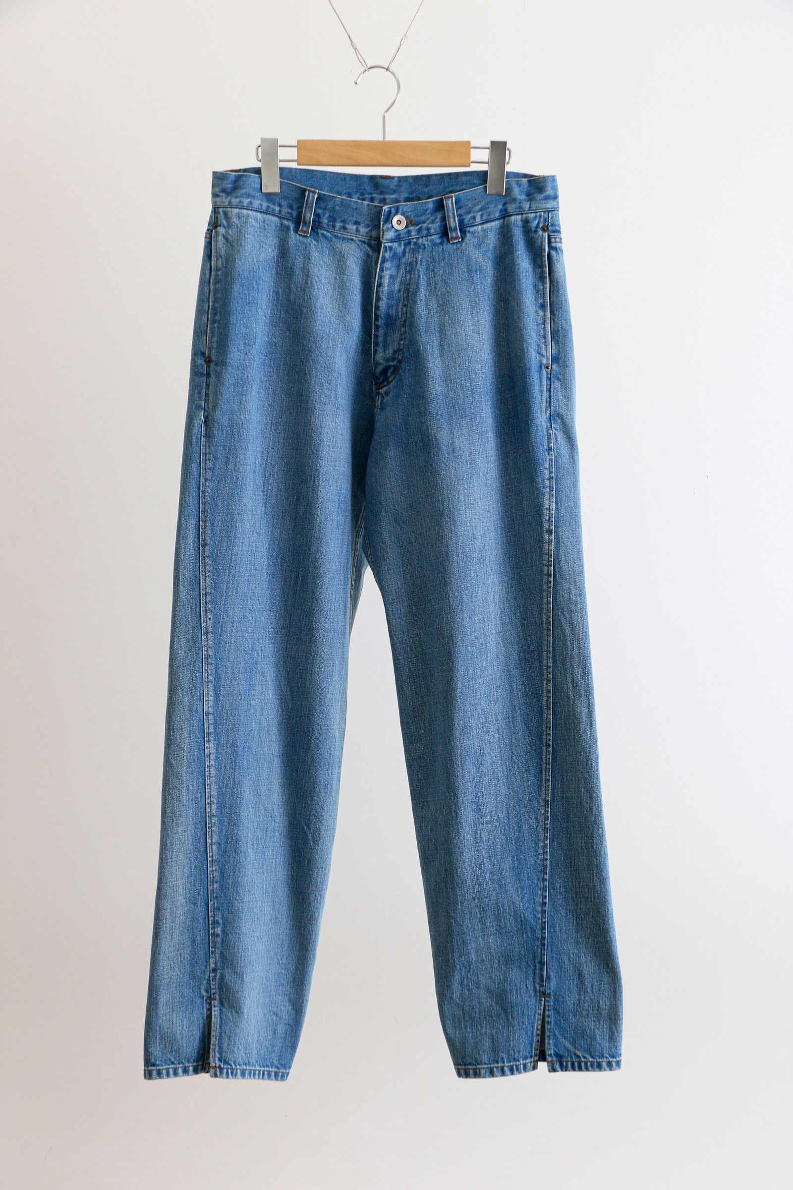 KIIT - SENTER SLIT PANTS / Indigo Blue / センタースリット / デニム