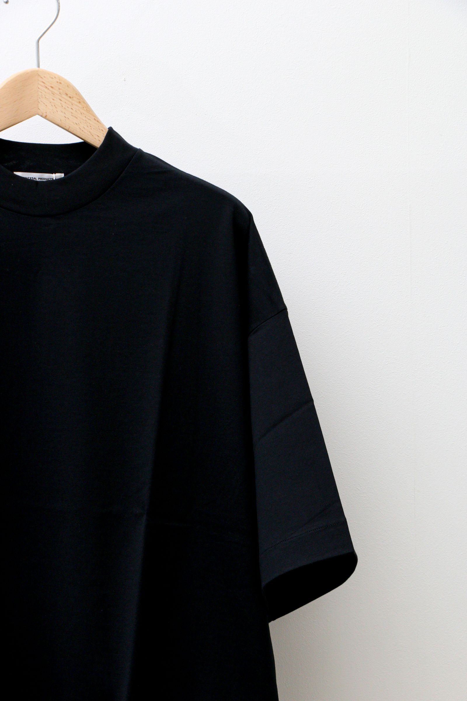 UNIVERSAL PRODUCTS - S/S MOCK NECK T-SHIRT NAVY | koko