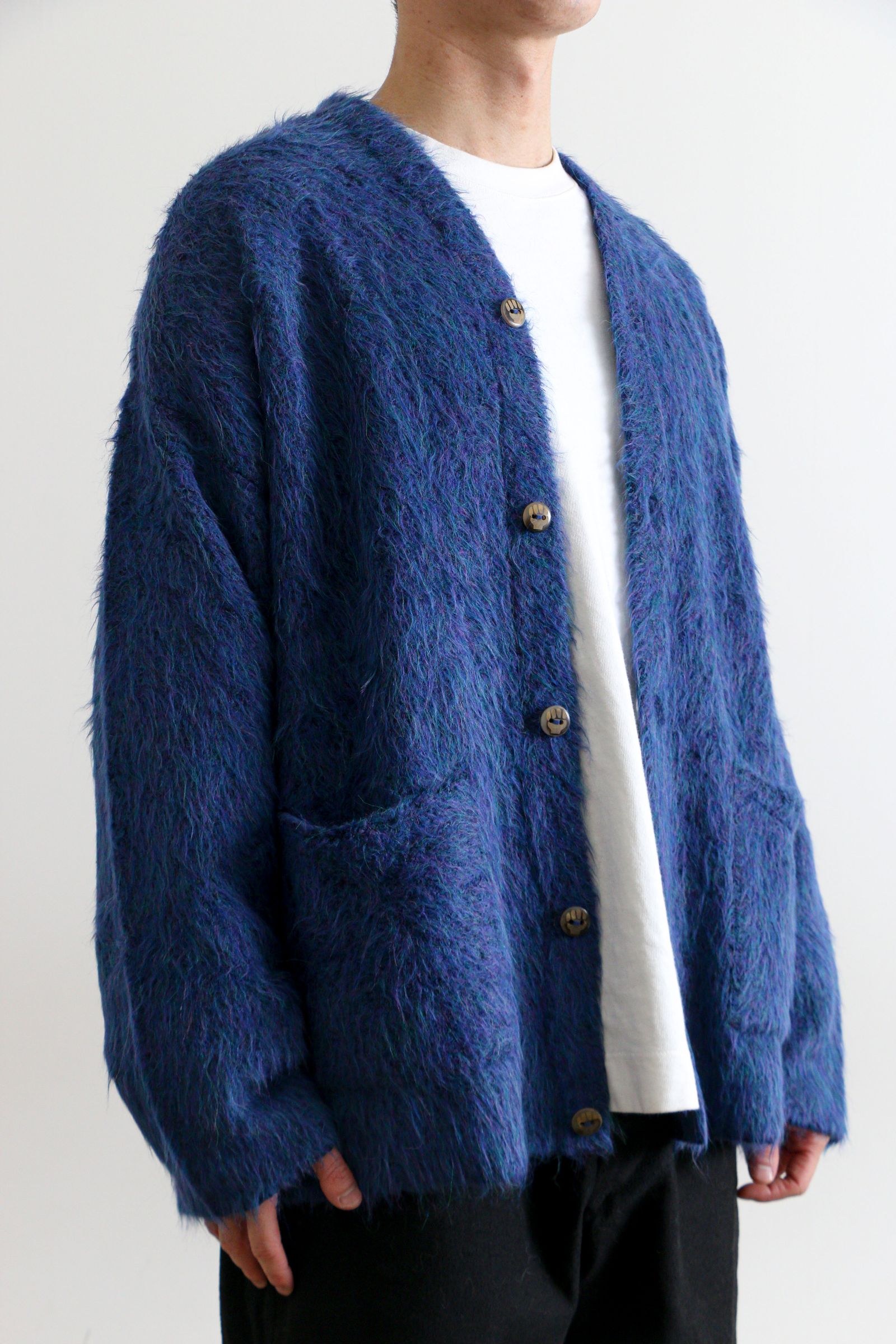 Suri Cardigan Navy / カーディガン / グレー / アルパカ / ユニセックス - S