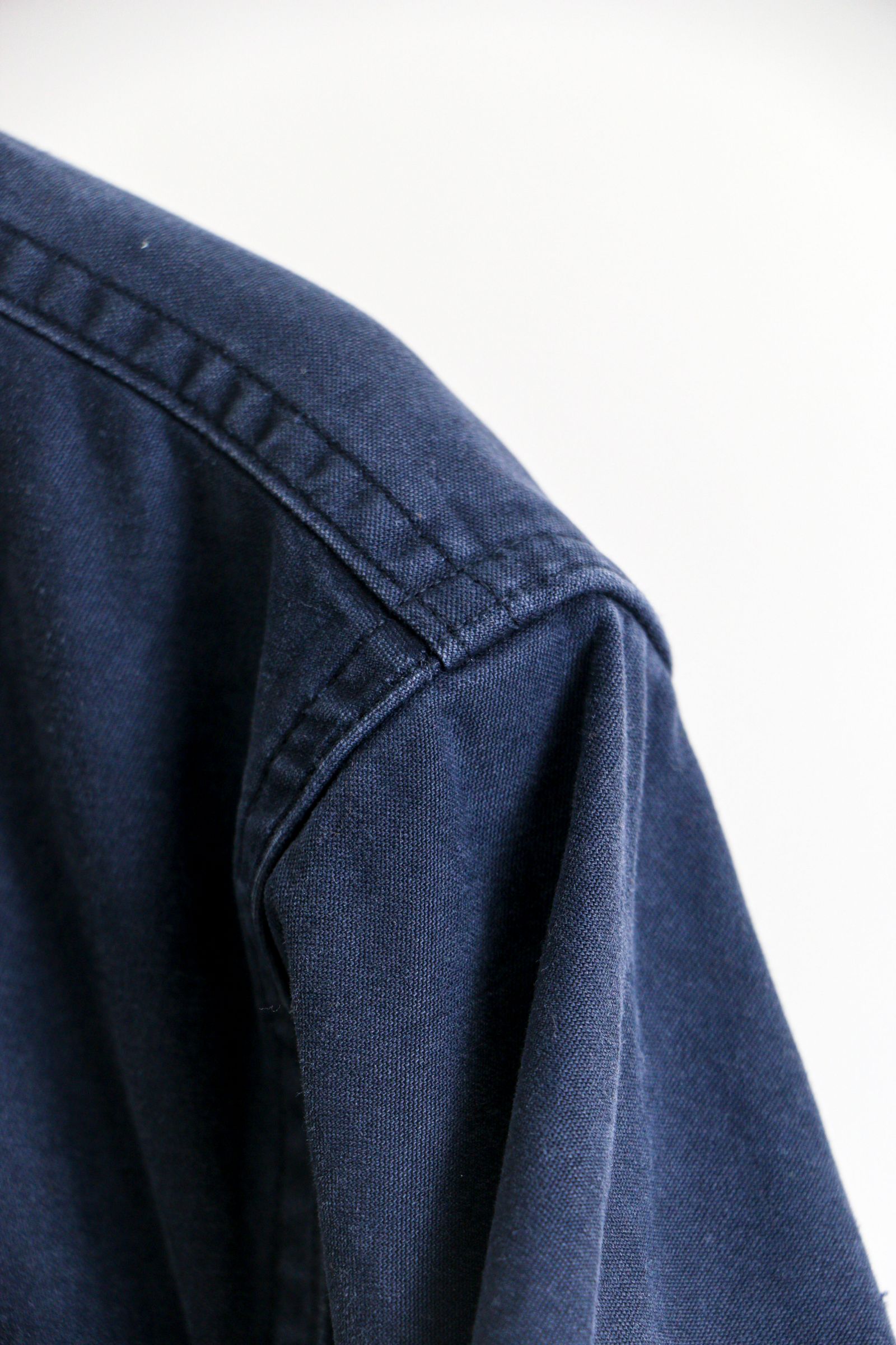 SEVEN BY SEVEN - WORK SHIRTS - Cotton Rayon sation - NVY / ワーク