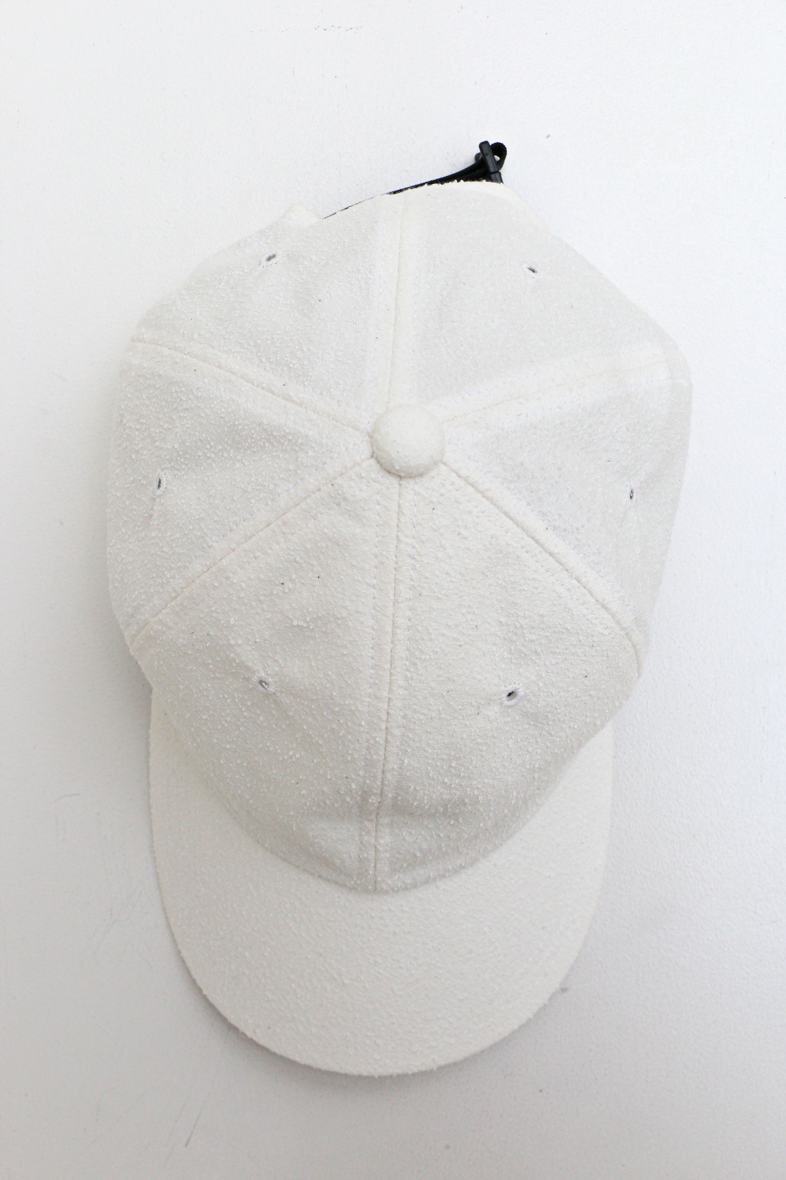 meanswhile - IMITATION SUEDE 6PANEL CAP OFF White | koko