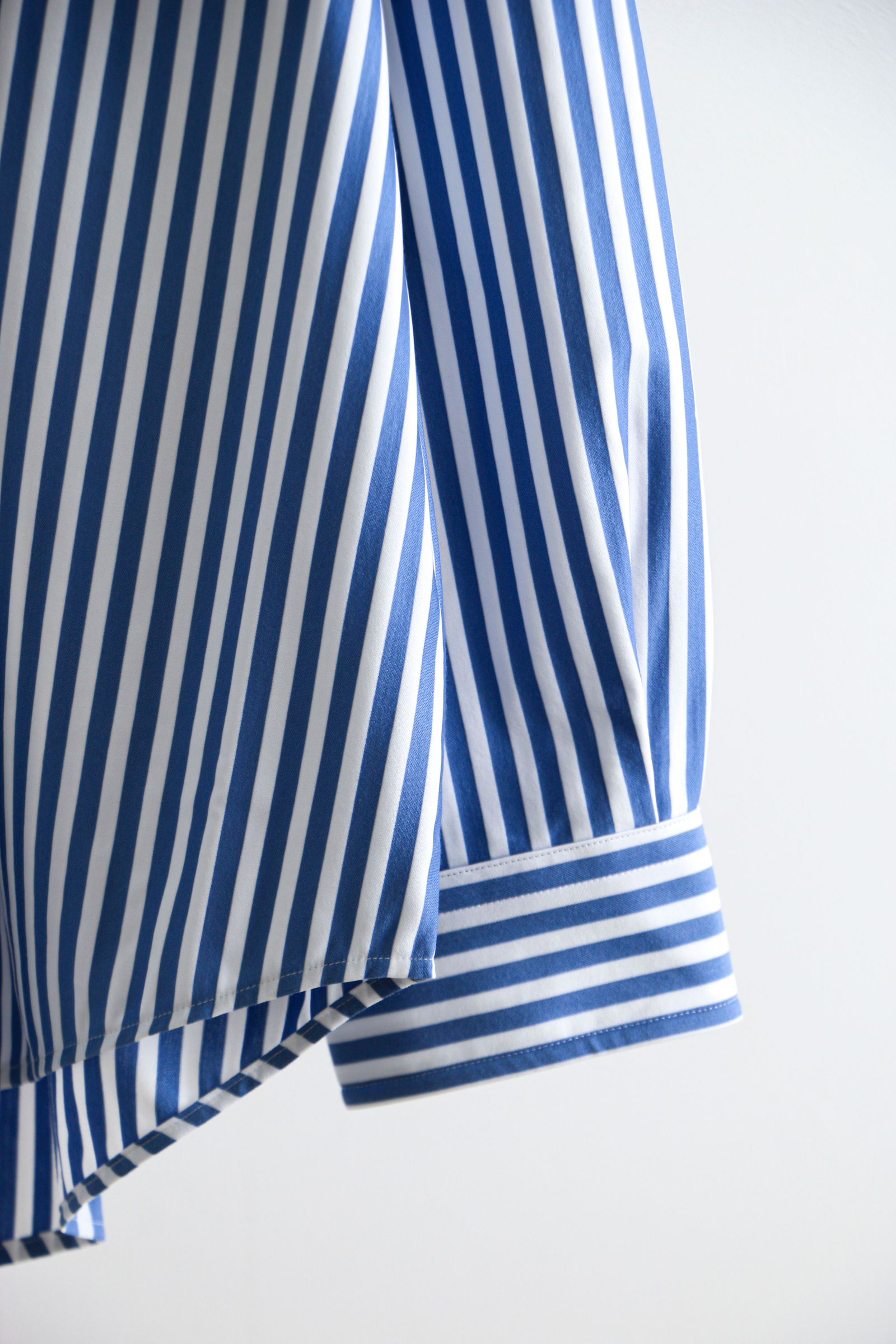 KANEMASA PHIL. - Pencil Stripe Dress Jersey Shirt / BL SP /オーバーサイズ ...