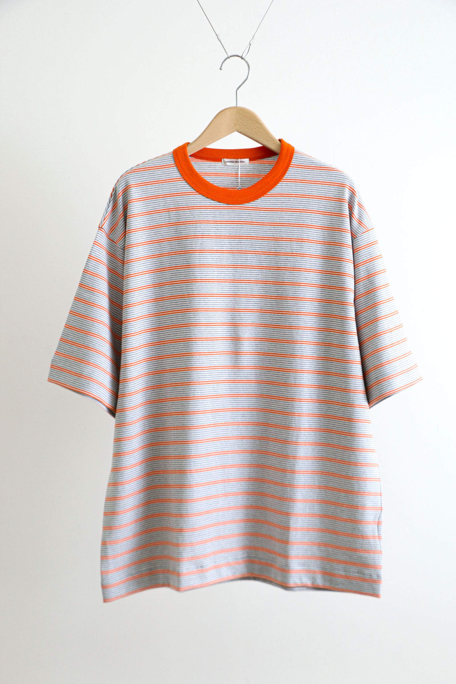 UNIVERSAL PRODUCTS - MULTI BORDER S/S T-SHIRT ORANGE / ボーダー