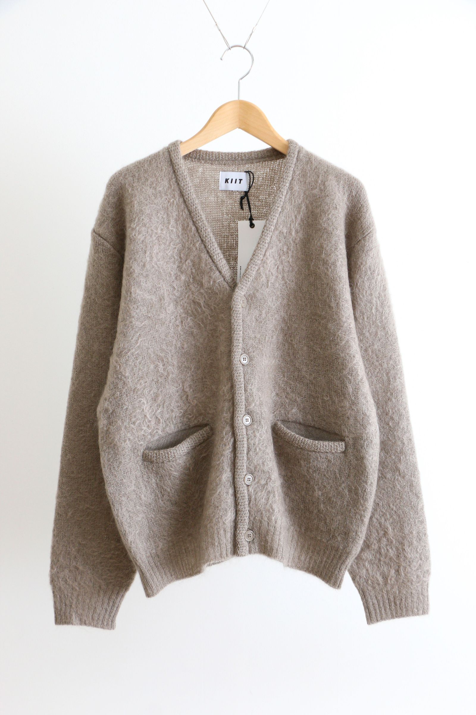 KIIT - KIDMOHAIR KNIT CARDIGAN Ivory Mix | koko