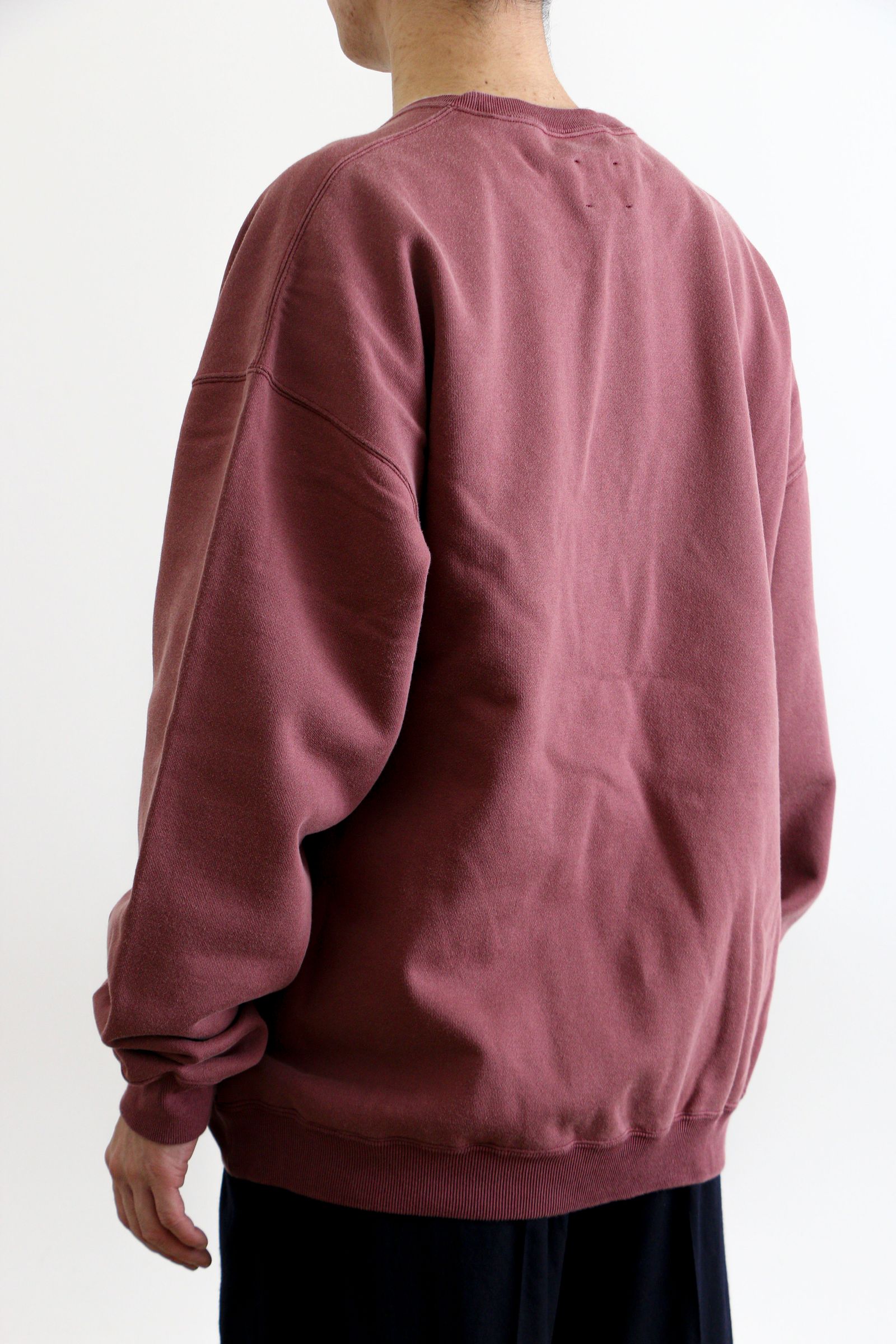 KANEMASA PHIL. - MAX Weight Brushed Pullover BORDEAUX OZ 