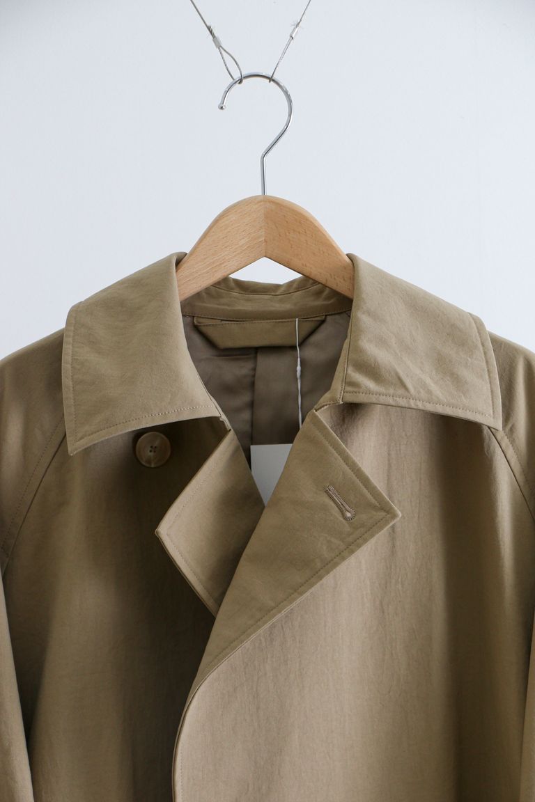 Blanc YM - Blanc YM Short Trence Coat Dull Beige / ショート 
