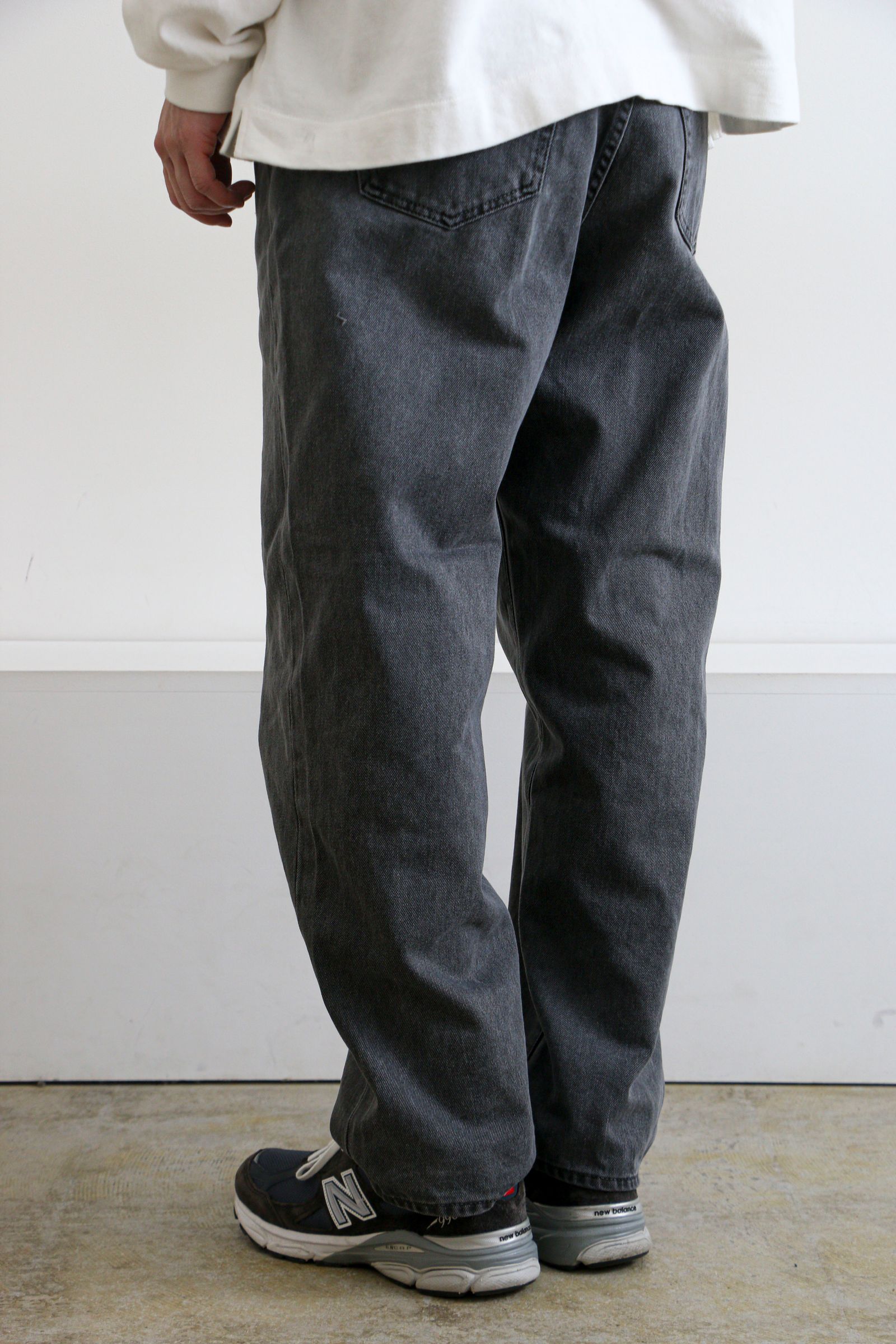 bal - LOOSE FIT PIGMENT DYE 5P JEAN BLACK / ピグメントダイ