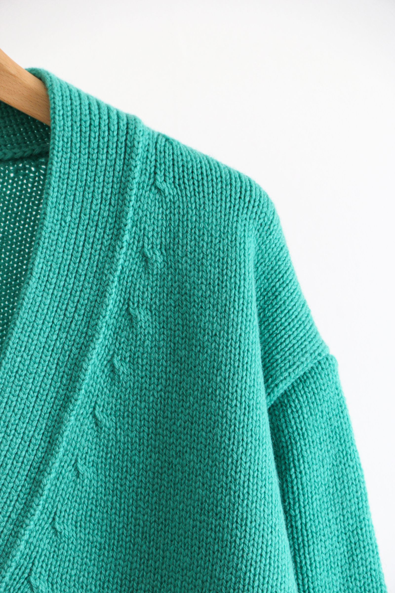 Yonetomi - SOFT LAMB WOOL KNIT CARDIGAN Mint | koko