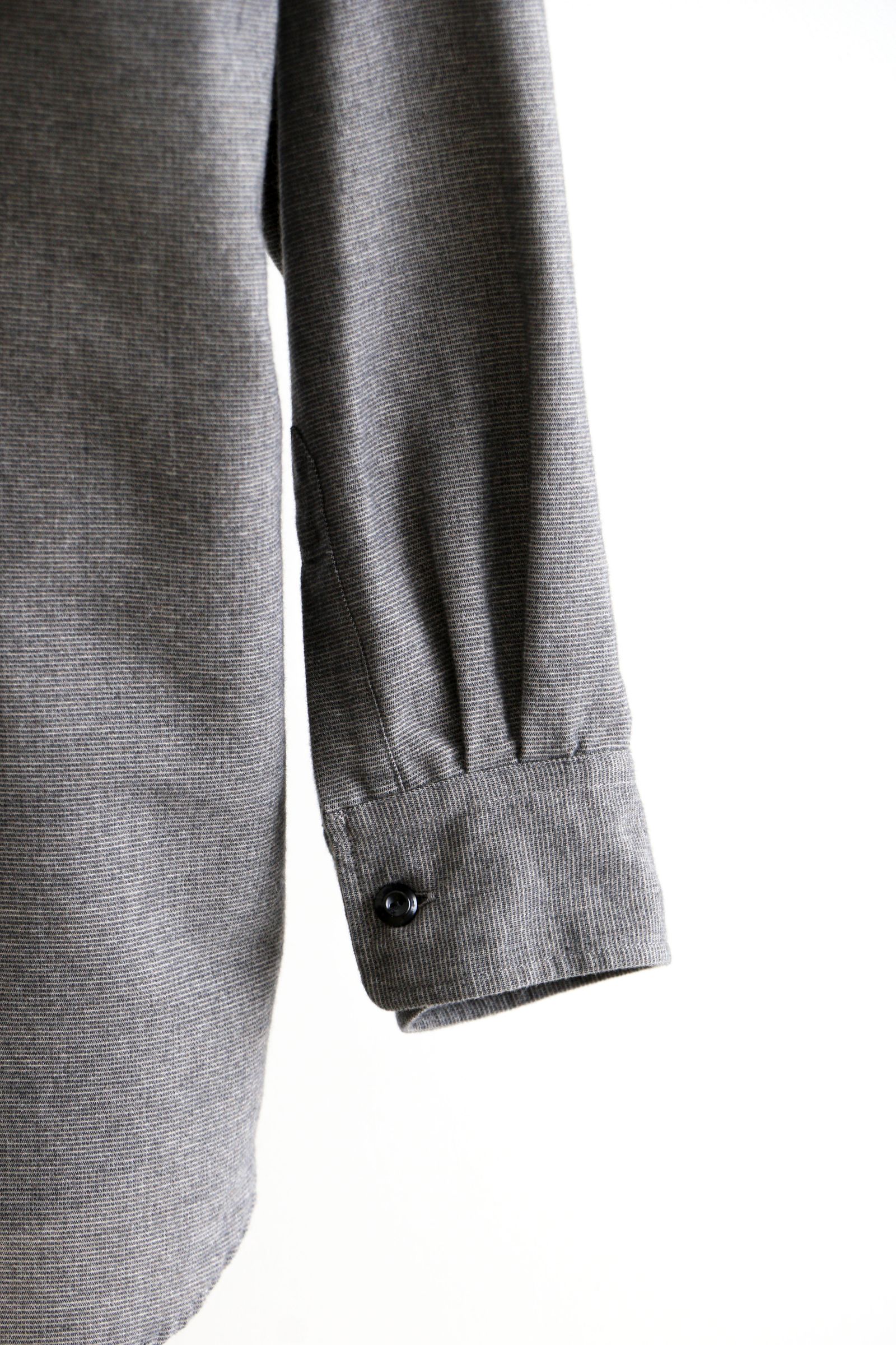 ULTERIOR - COTTON CASHMERE FLANNEL P/O SHIRT Charcoal | koko