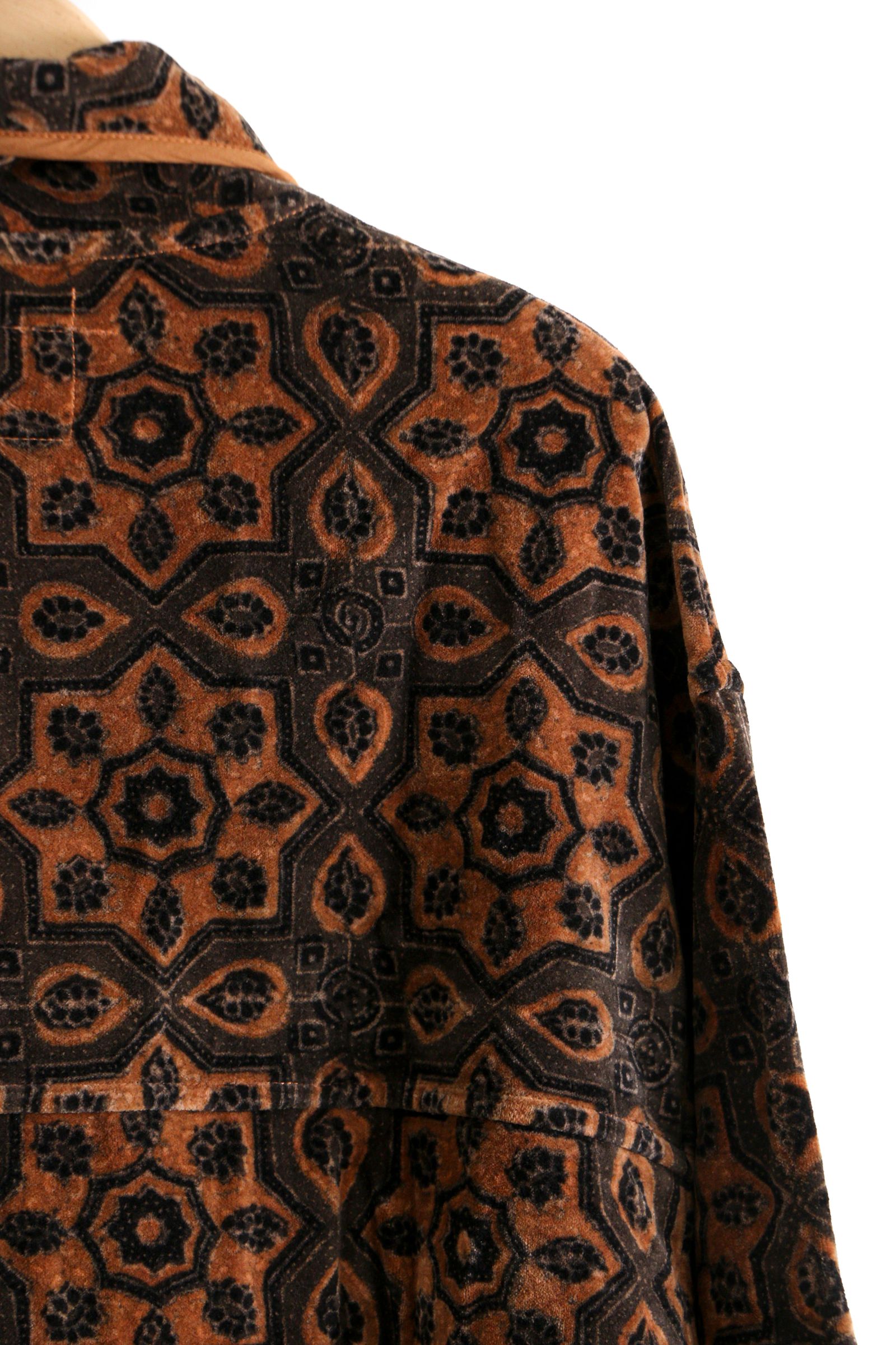 STORY mfg. - Story mfg. Polite Pullover - Burnt Orange Ajrak / コットンベロア /  プルオーバー / ユニセックス | koko