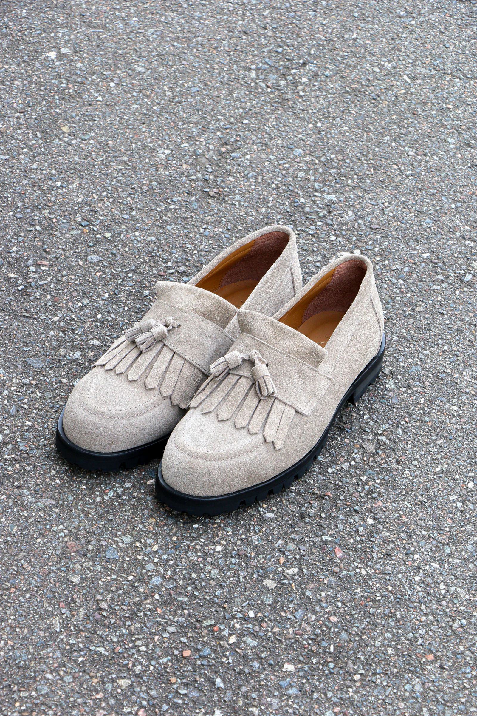 BAL & TOMO&CO COMMAND SOLE TASSELE LOAFER Beige - US8/26センチ