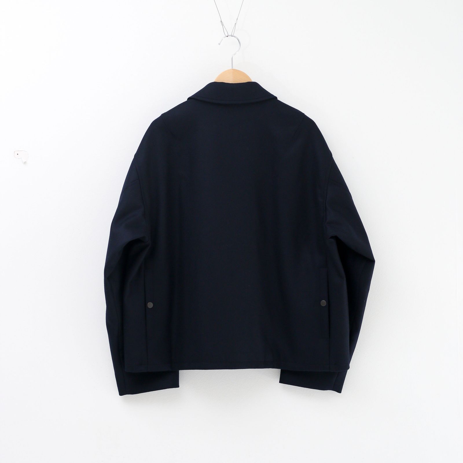 ULTERIOR - SUPER FINE LIGHT MELTON SHORT FATIGUE JKT DEEP NAVY / ライトメルトン /  ファティーグジャケット | koko