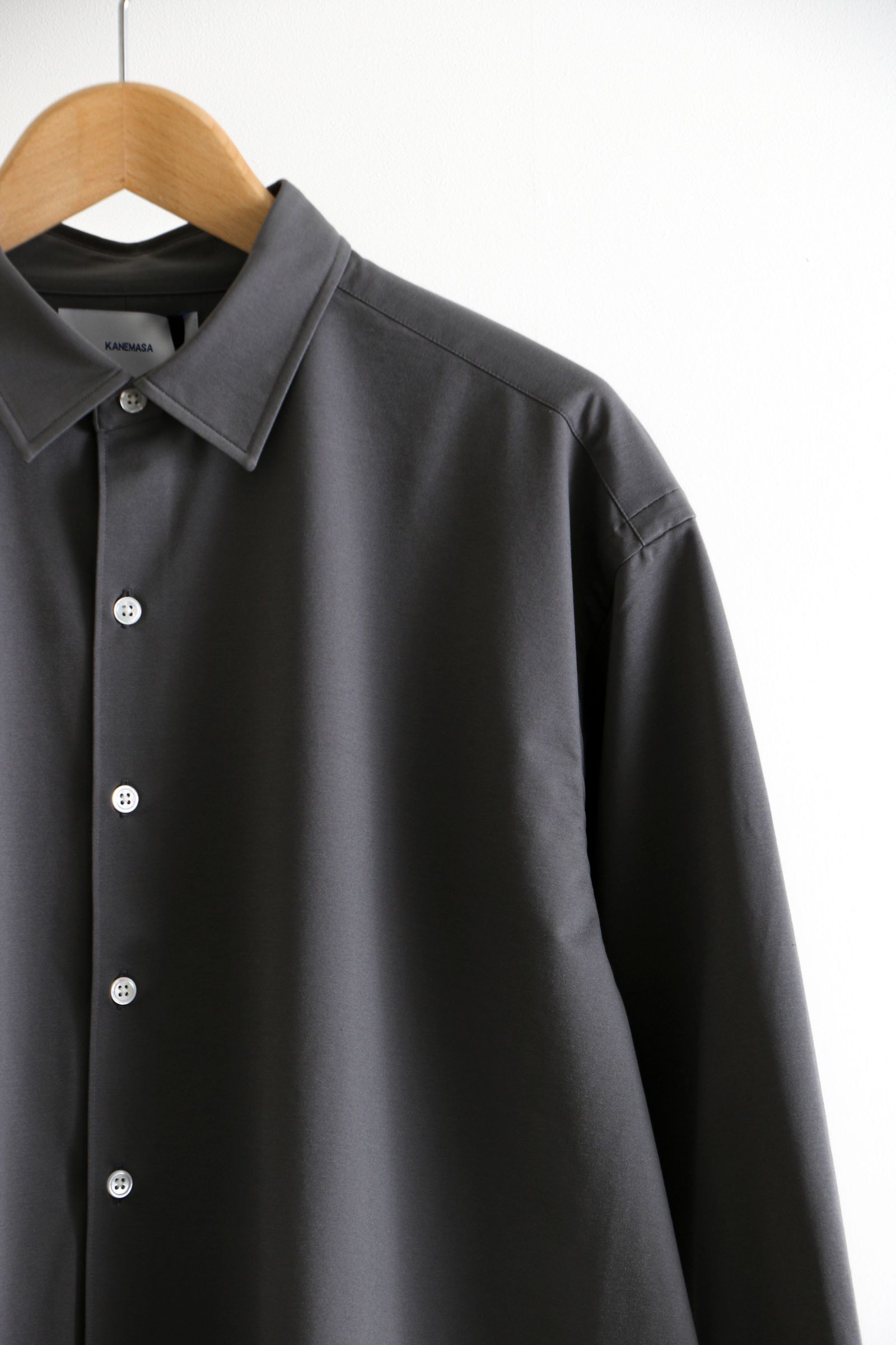 KANEMASA PHIL. - Royal Ox Dress Jersey Shirt GRAY / オーバーサイズ