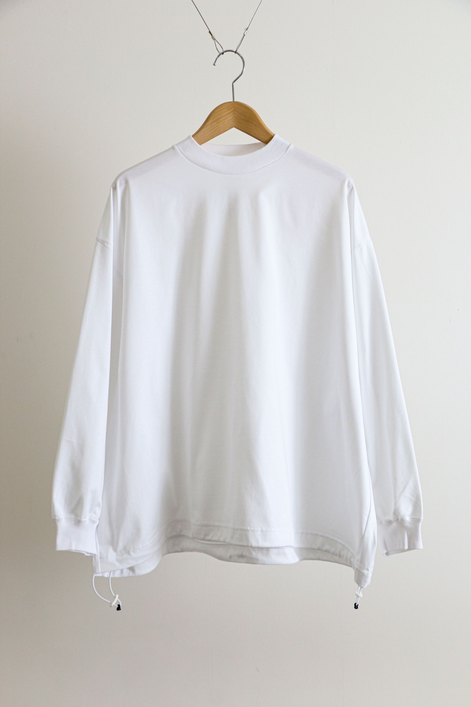 is-ness - BALLOON LONG T SHIRT NWHITE / ロングスリーブ / バルーン