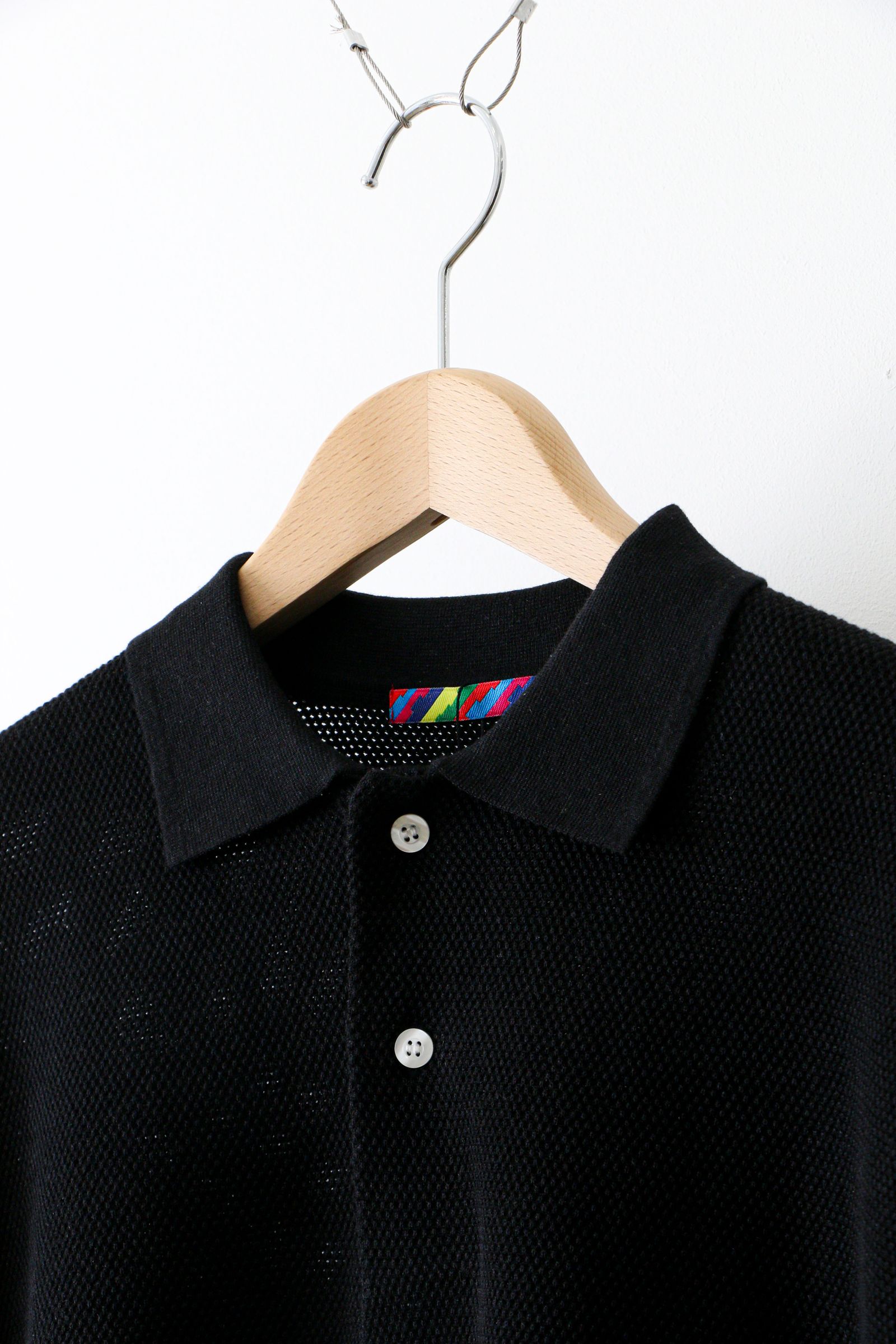 is-ness - KNITTED BIG POLO Navy | koko