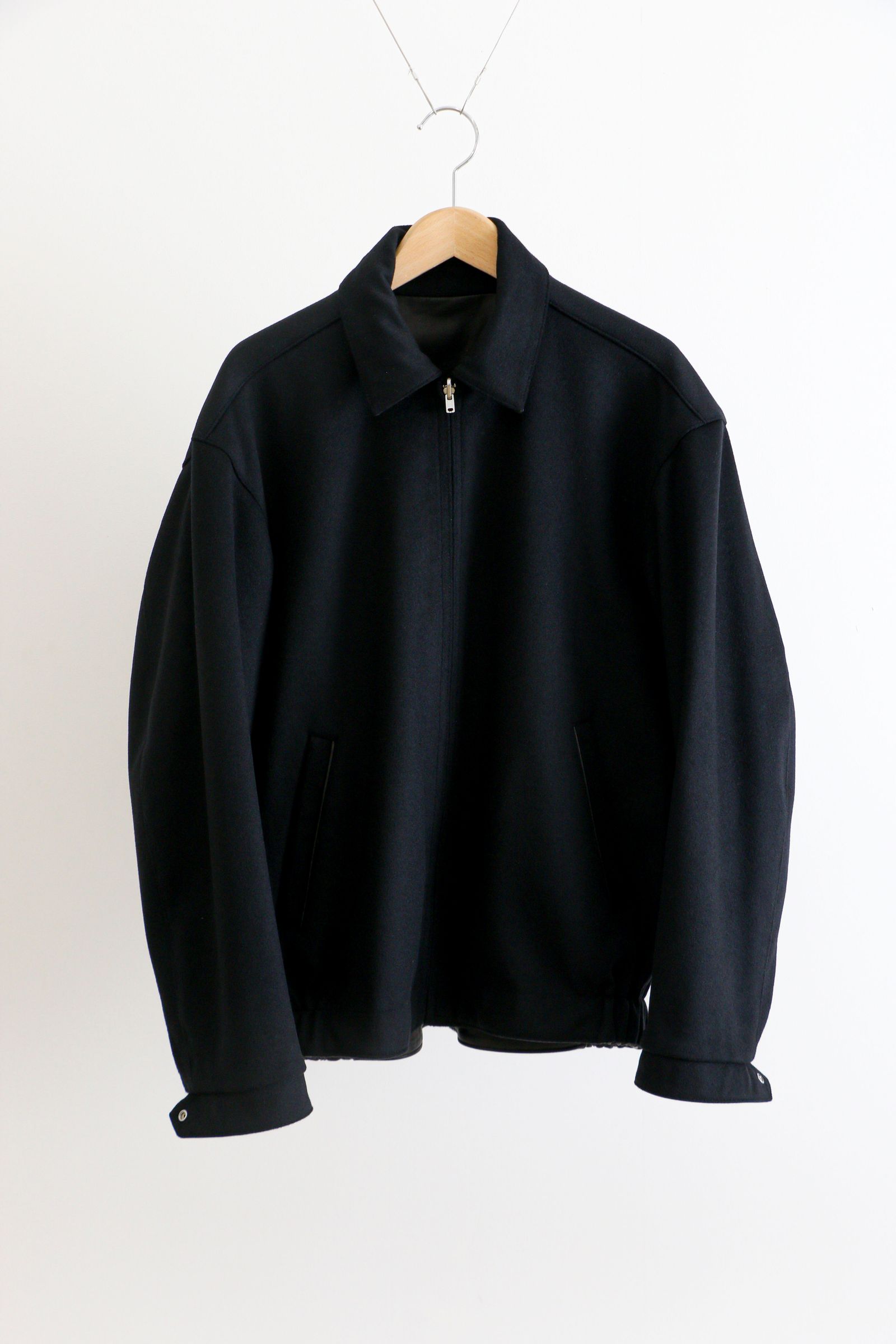 SEVEN BY SEVEN - REVERSIBLE LEATHER BLOUSON BLACK - Sheep leather