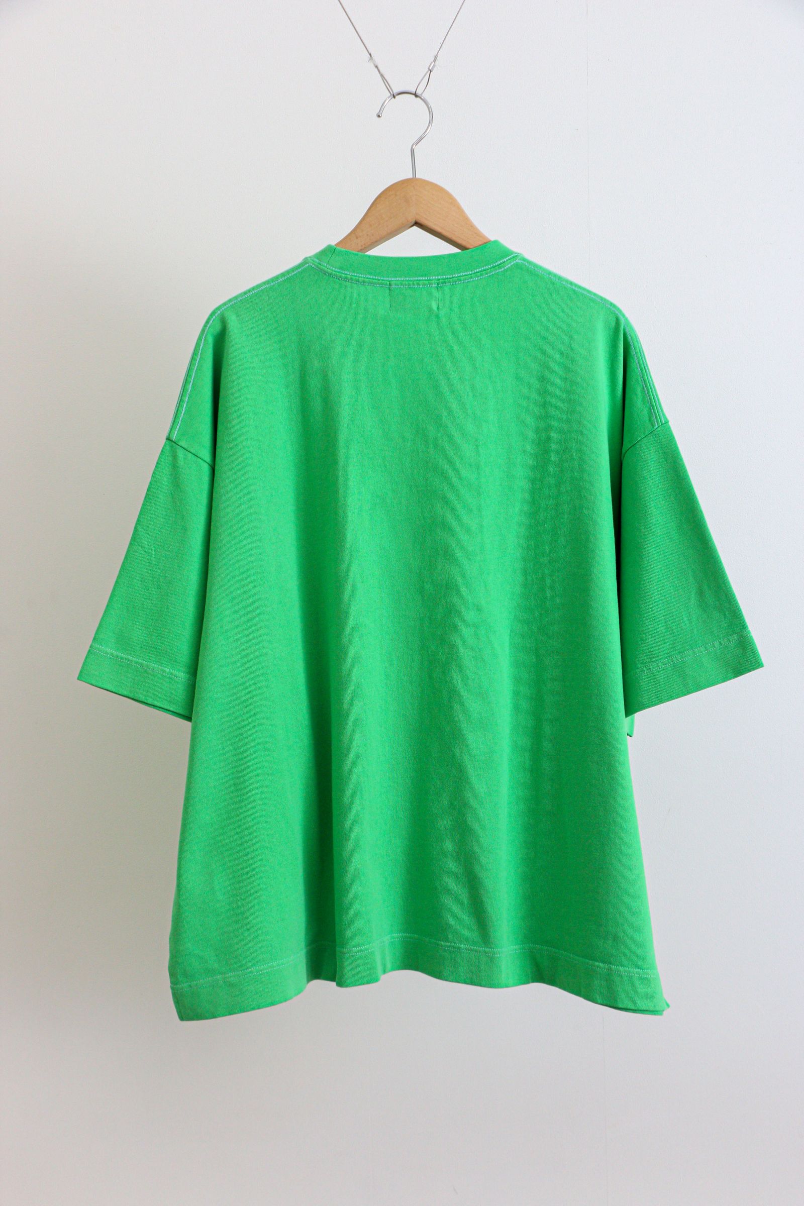 GARMENT DYED WIDE S/S TEE Green / ワイドTシャツ / グリーン - 2