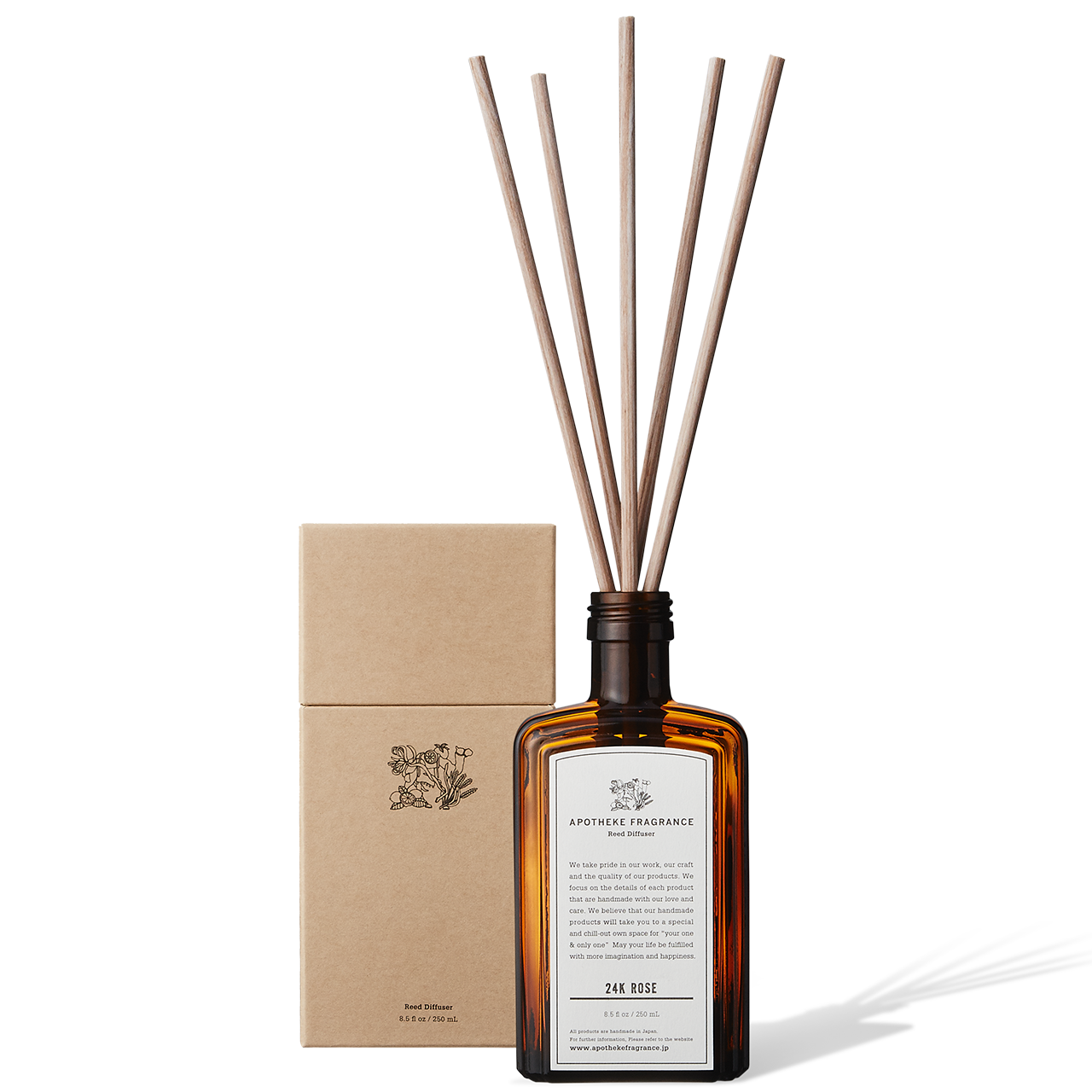 APOTHEKE FRAGRANCE - REED DIFFUSER【 24K Rose 】 | koko