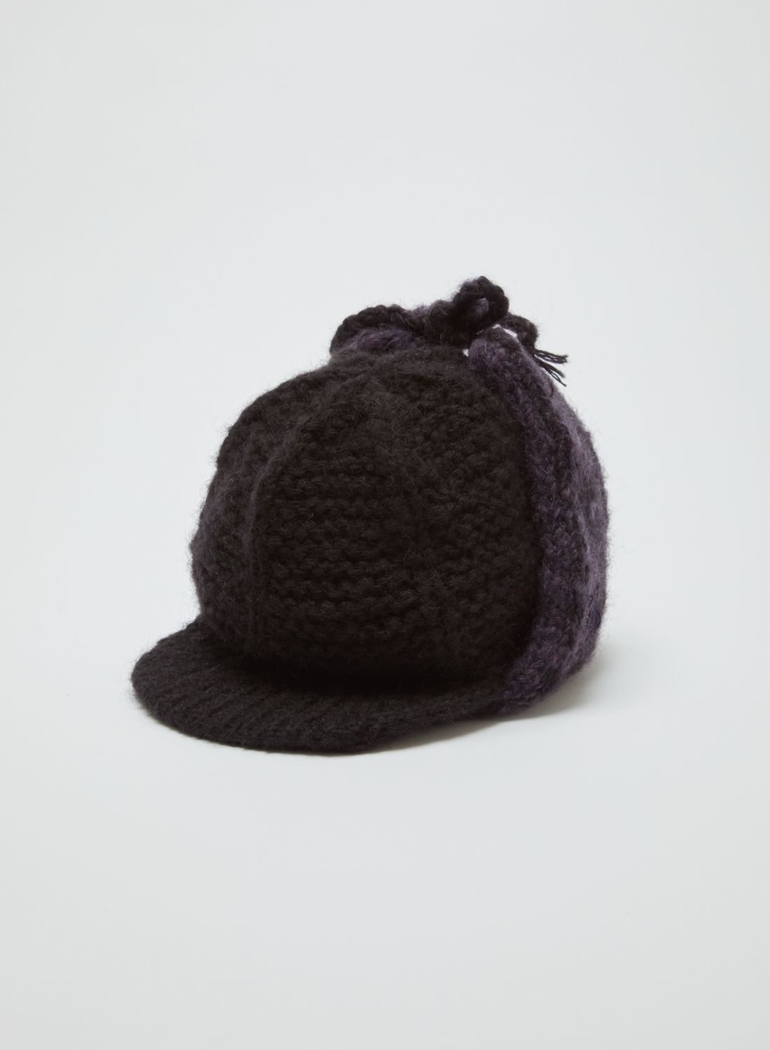 bal - HAND KNIT EAR FLAP HAT Black / イヤーフラップ / ニット | koko