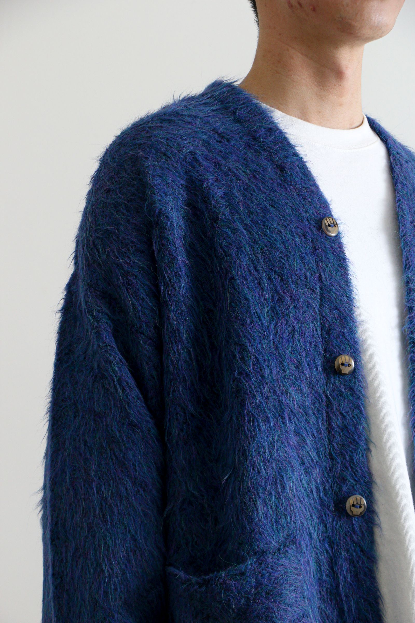 Suri Cardigan Navy / カーディガン / グレー / アルパカ / ユニセックス - S