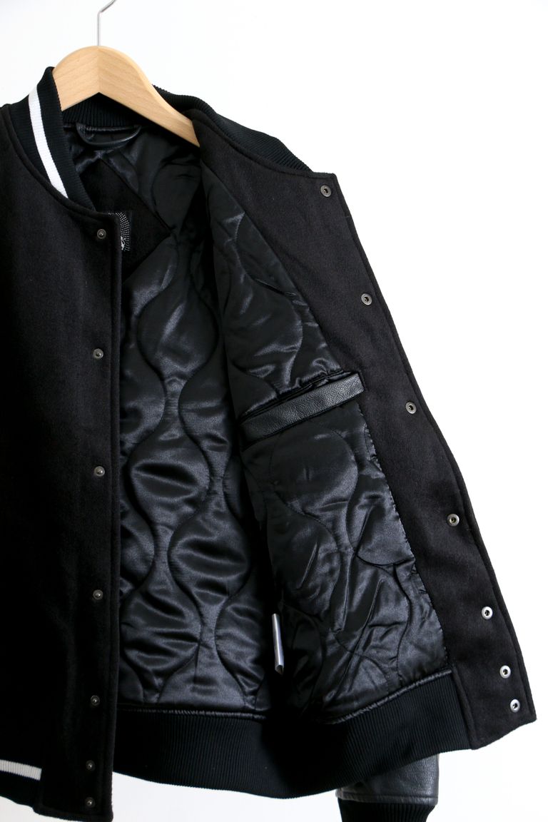 bal - ECHO VERSITY JACKET Black / バーシティージャケット 
