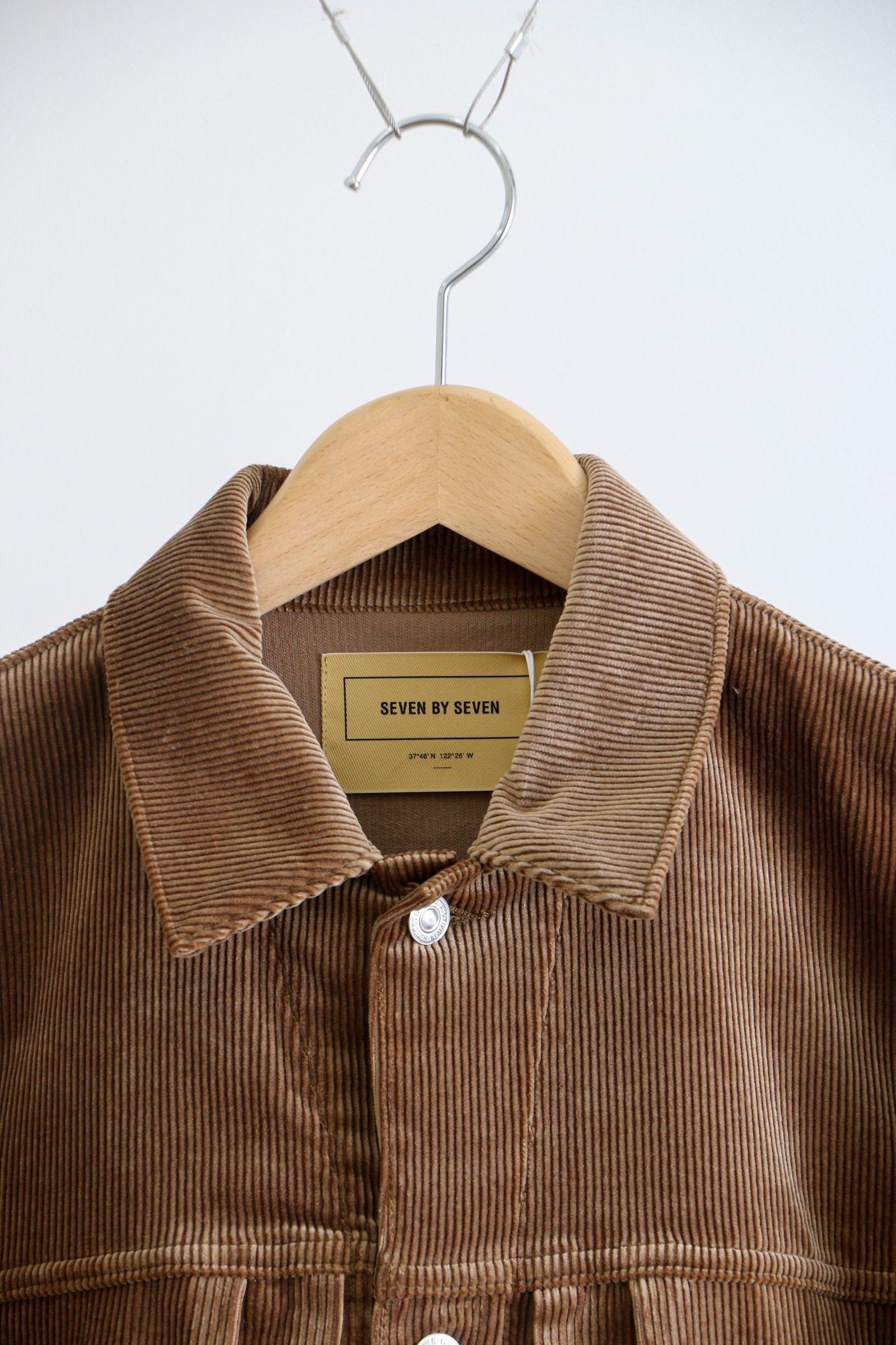 SEVEN BY SEVEN - 1ST TYPE CORDUROY JACKET - Modal mix - Beige