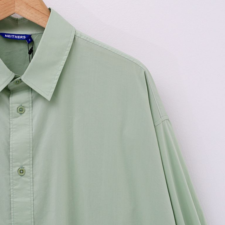 NEITHERS - Sleep Walker Apron L/S Shirt Light Green / スリープ  