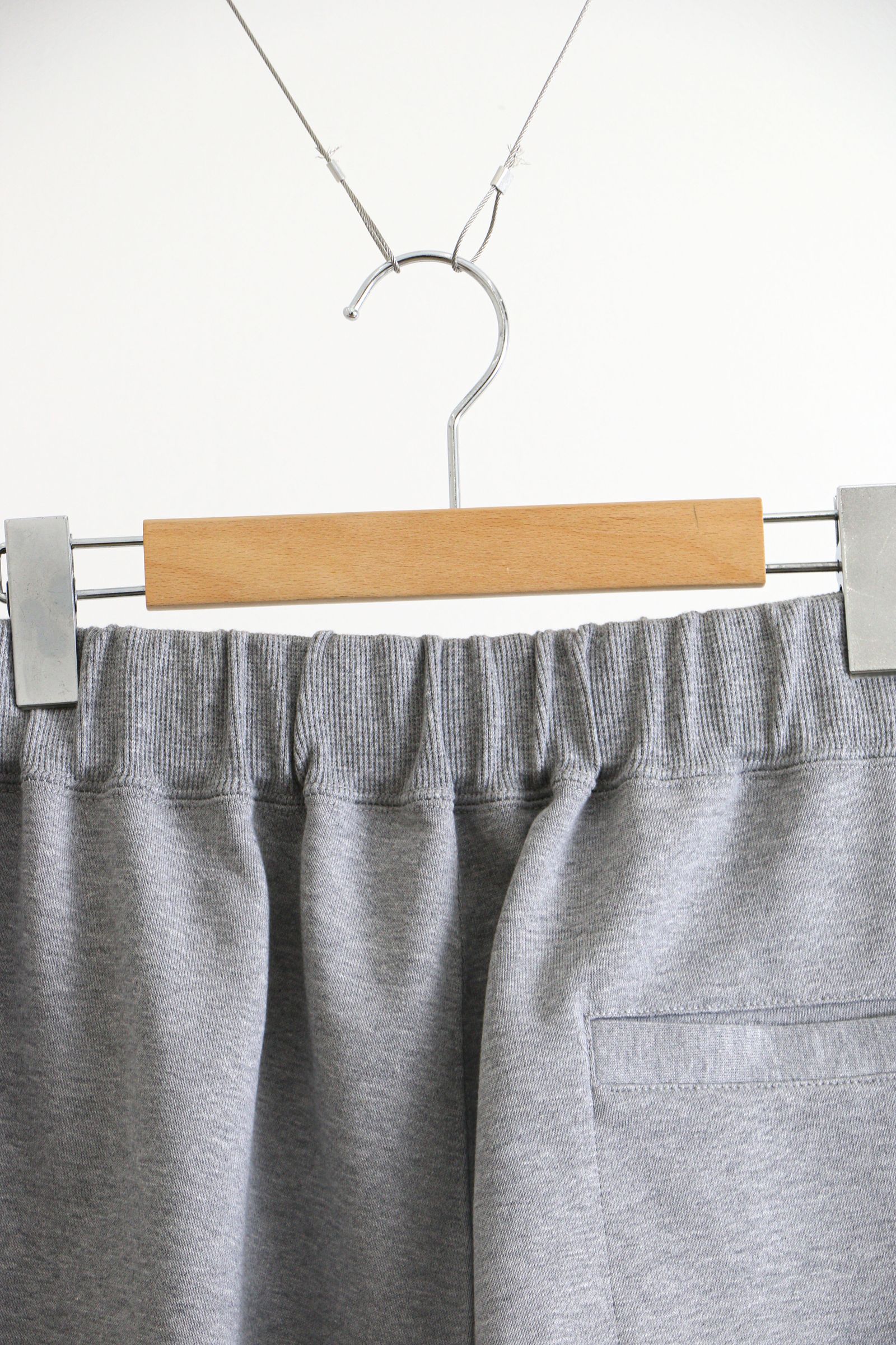 is-ness - WIDE SWEAT SHORTS Gray / ワイドスウェットショーツ