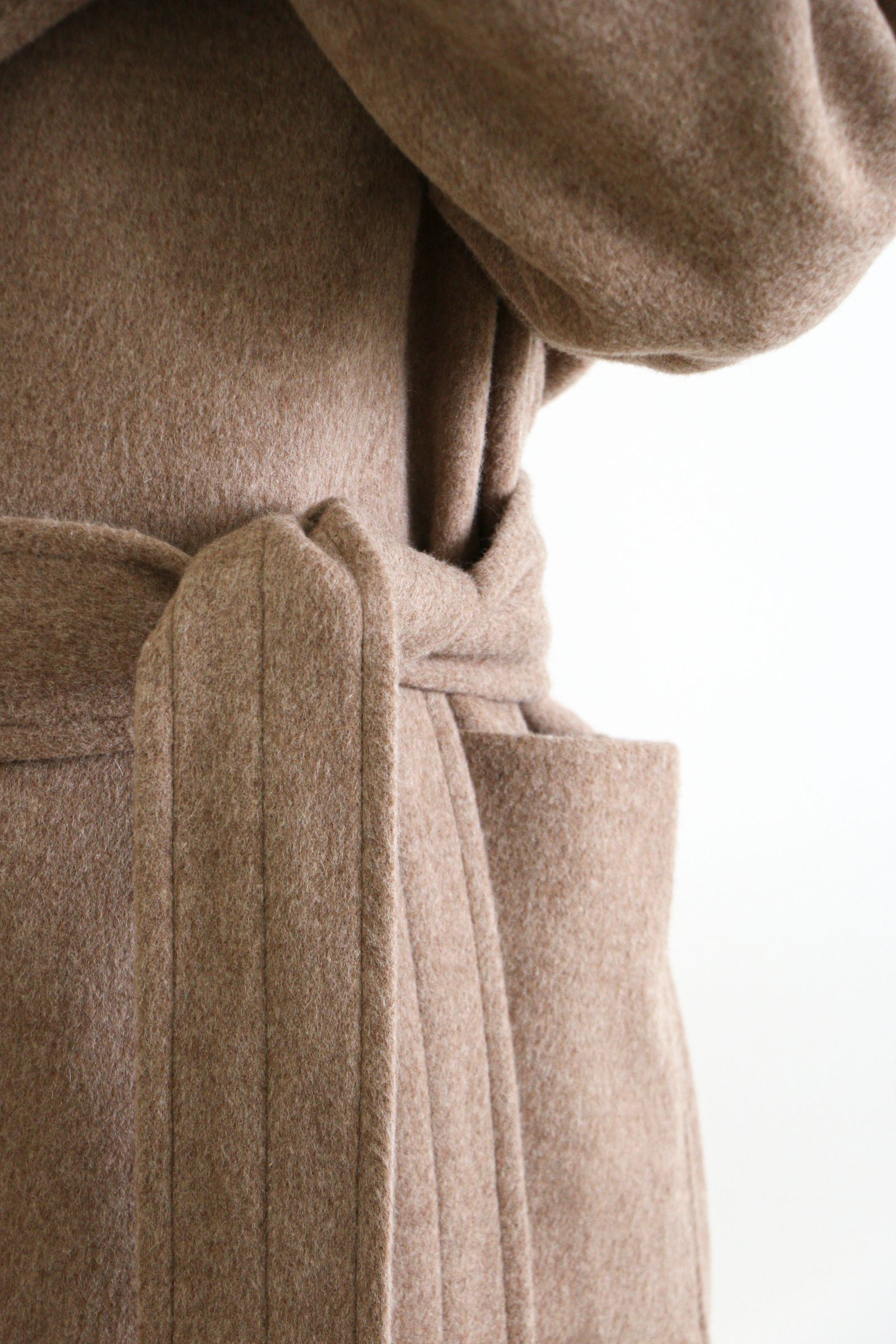 ATHA - DOUBLE MELTON FLUFFY MAXI COAT Fawn | koko ATHA - DOUBLE MELTON FLUFFY MAXI COAT Fawn | koko