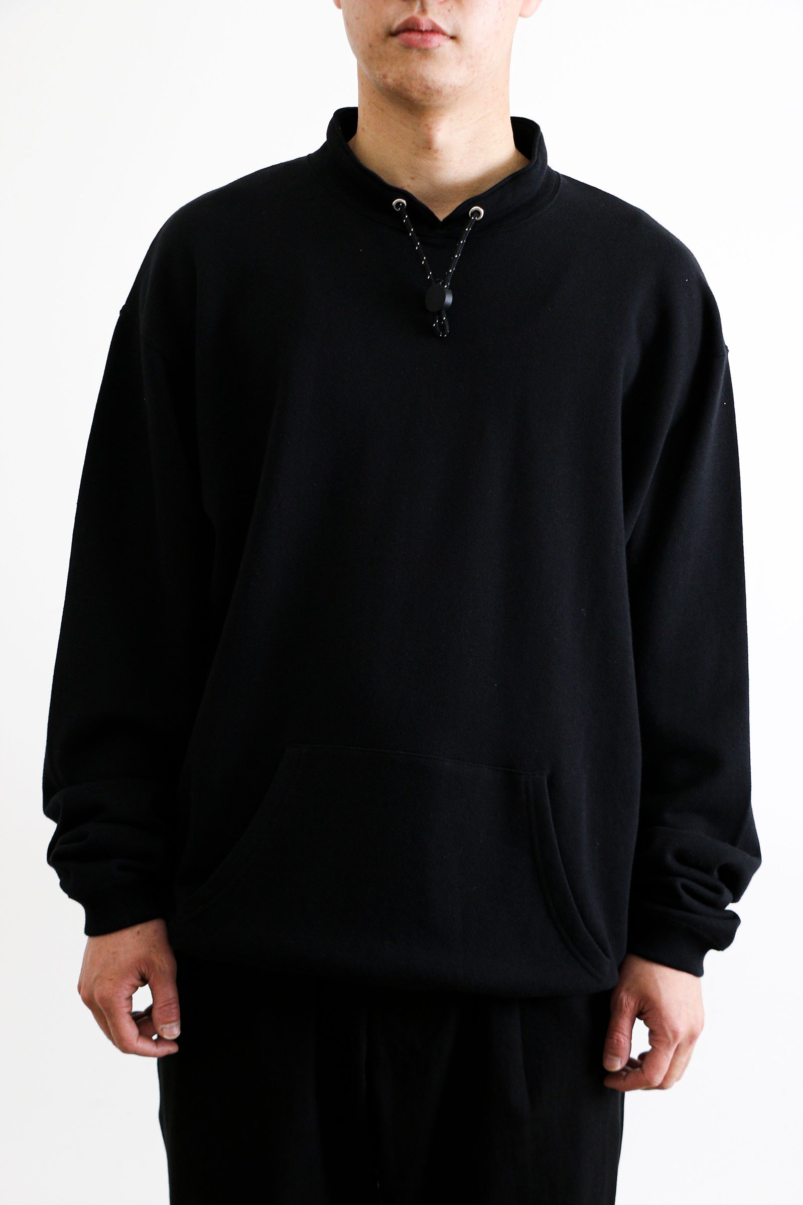 bal - bal STAND COLLAR SWEAT SHIRT Black | koko