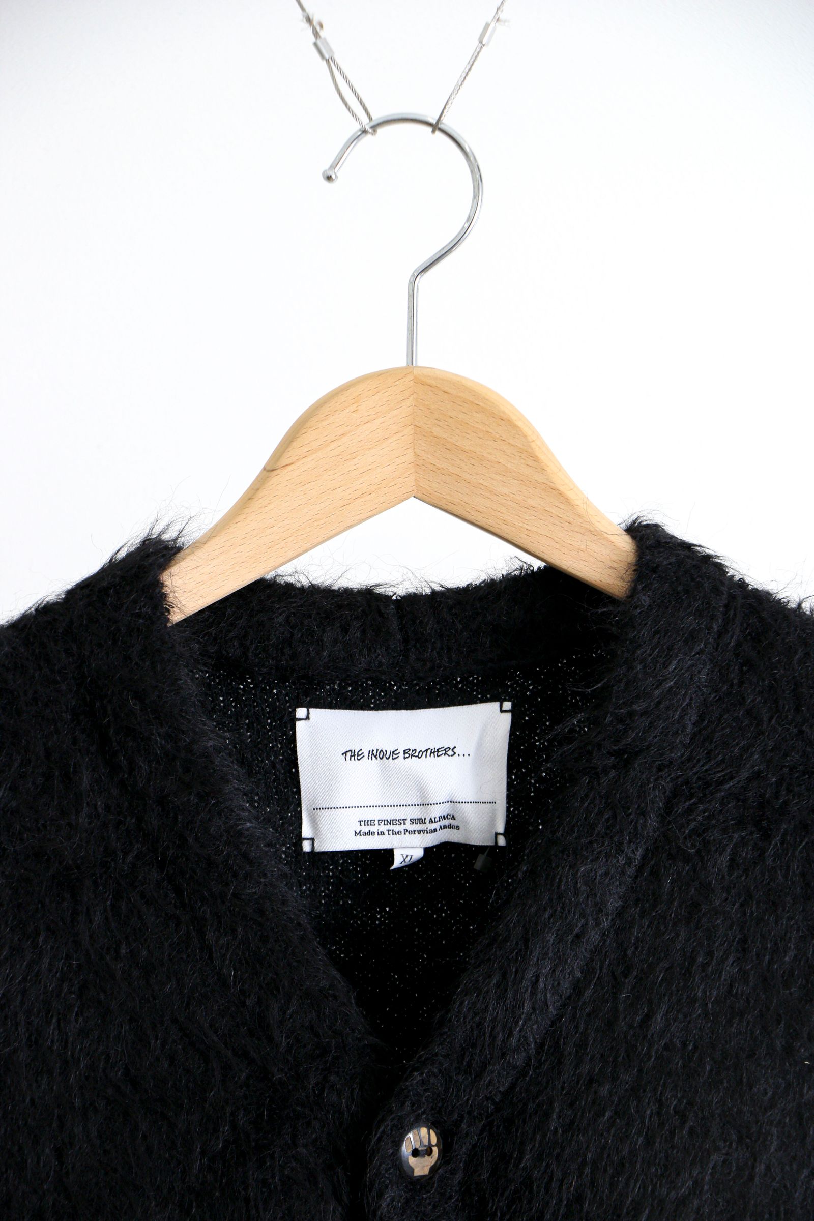 THE INOUE BROTHERS - Suri Hoody Cardigan Black / フーディー