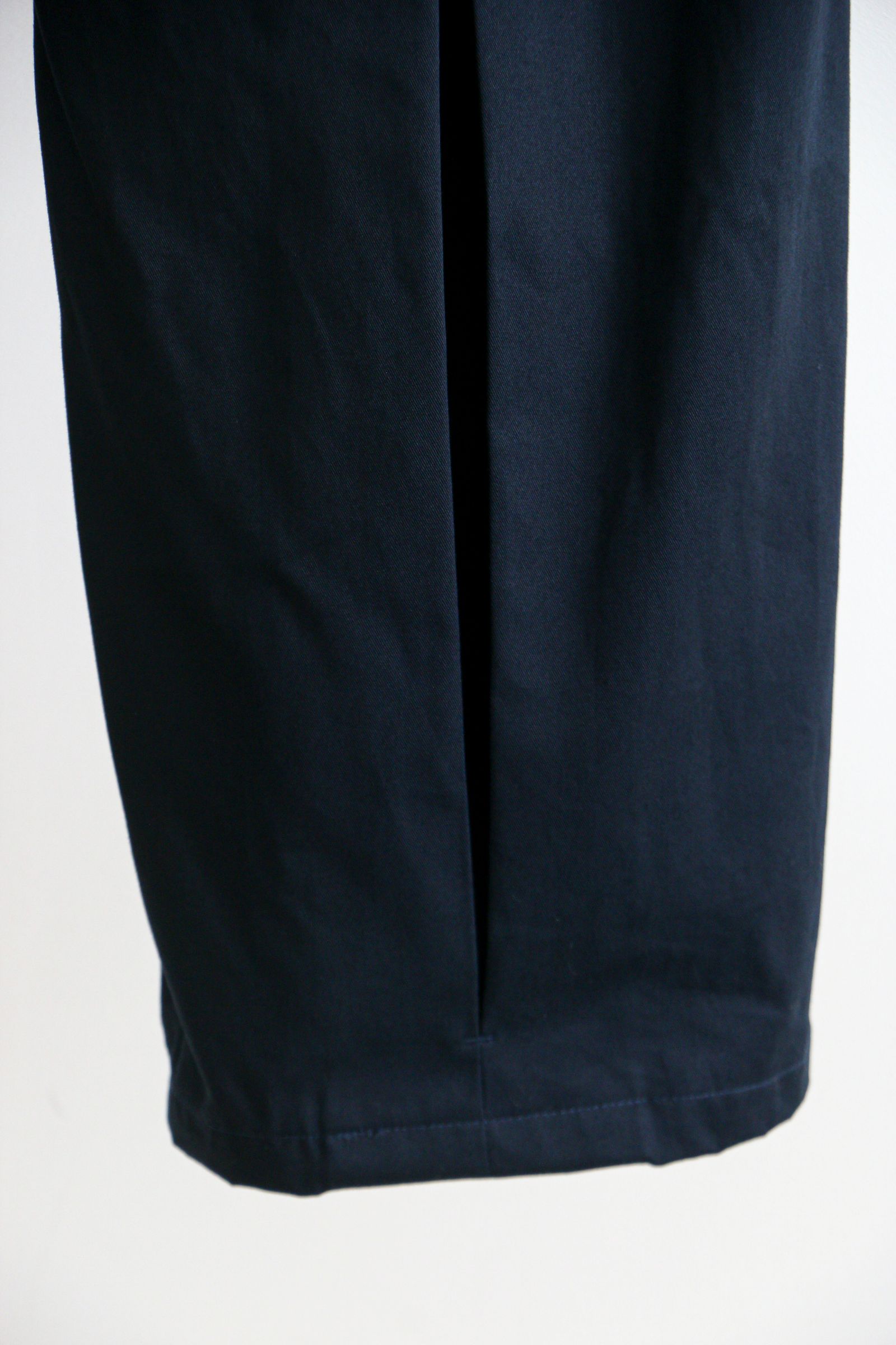 SAGE NATION - BOX PLEAT TROUSER NAVY / ボックスプリーツトラウザー / チノ / ボトムス / ネイビー |  koko