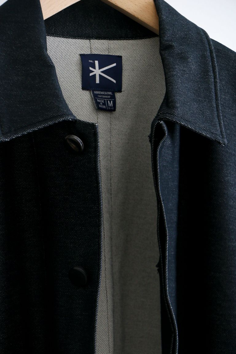 KANEMASA PHIL. - Piece Dyeing Denim Coverall NAVY BLACK 