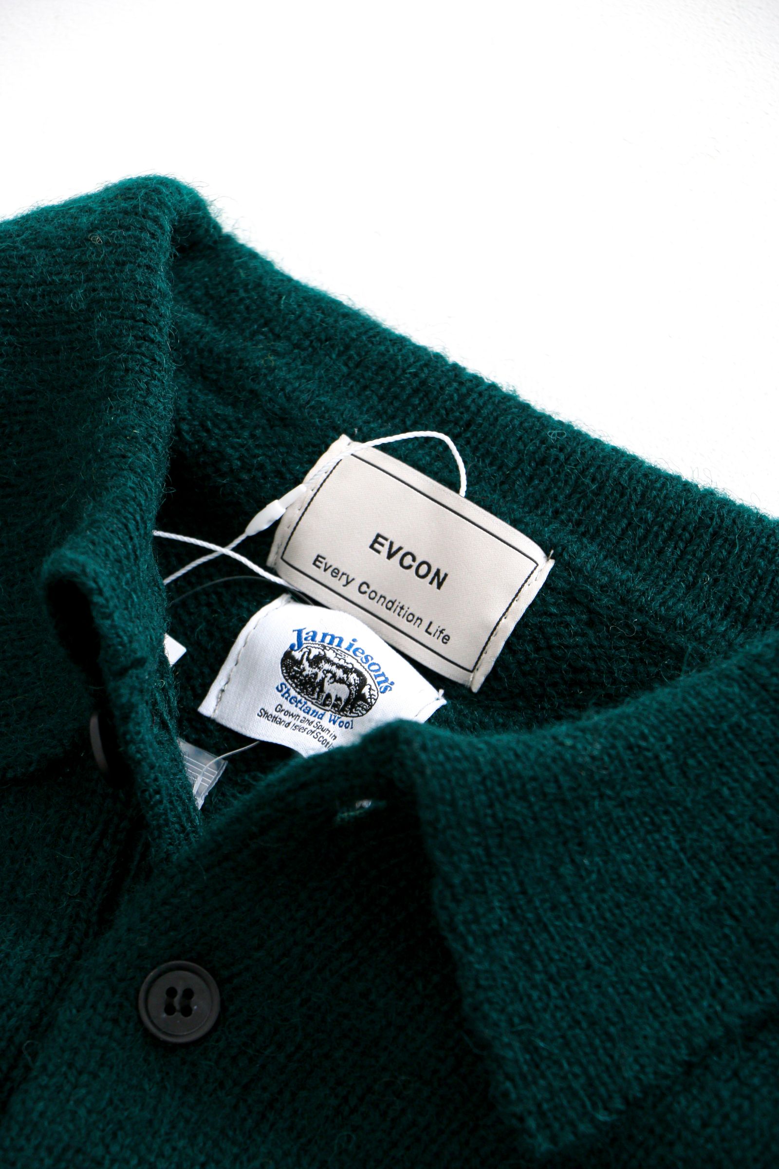 Jamieson's Knit Polo Green ニットポロ / ユニセックス / グリーン - 2