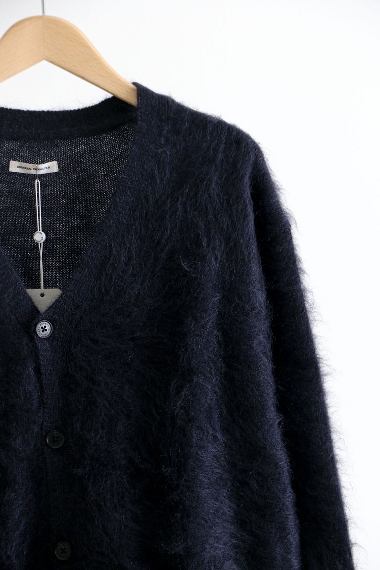 UNIVERSAL PRODUCTS - MOHAIR CARDIGAN D.NAVY / モヘア 