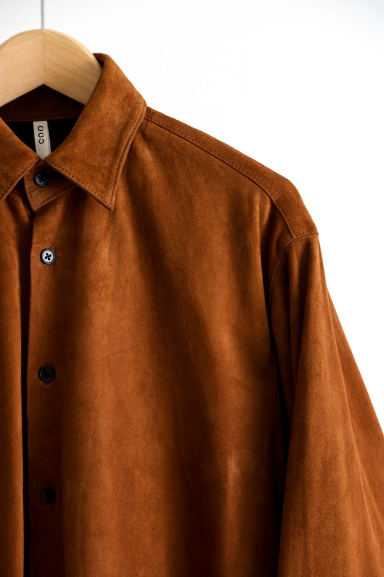 CCU - NEAT REGULAR COLLAR SHIRT Camel | koko